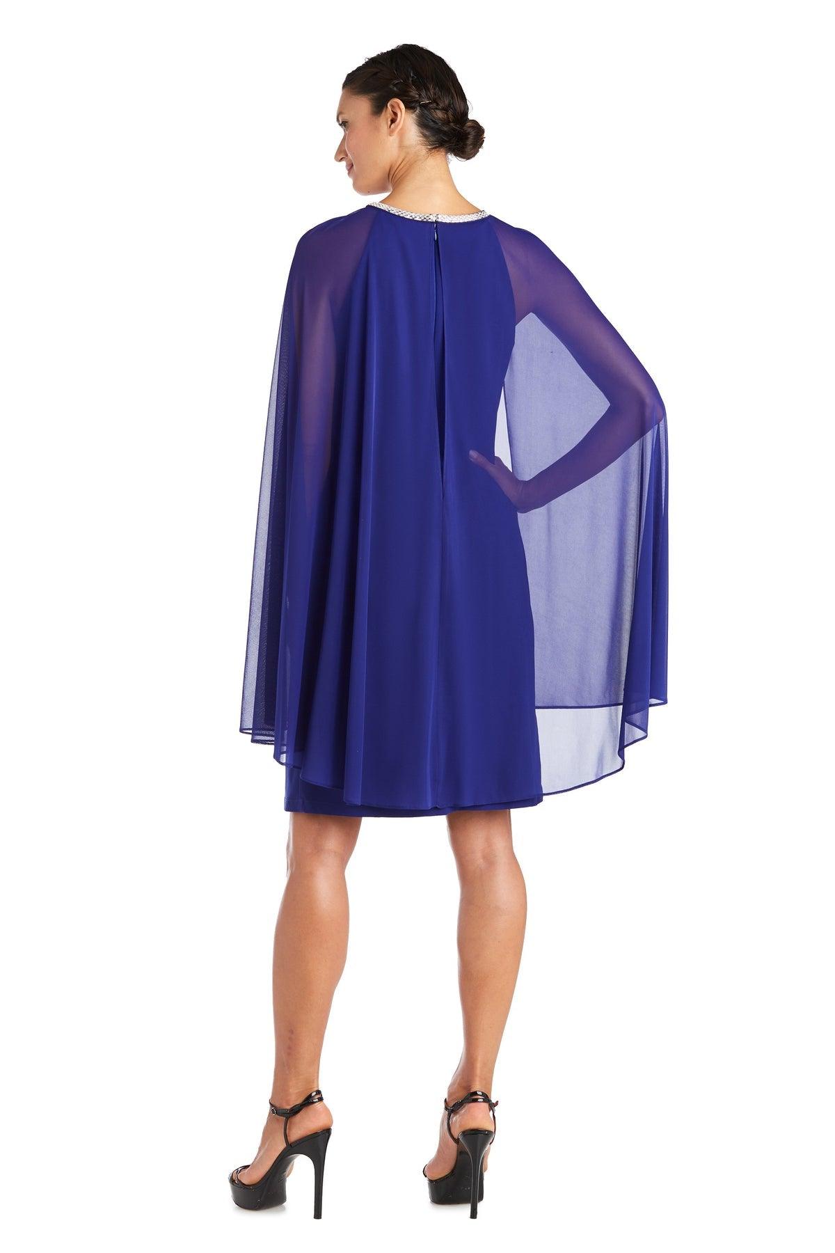 R&M Richards Short Petite Chiffon Dress 2496P - The Dress Outlet