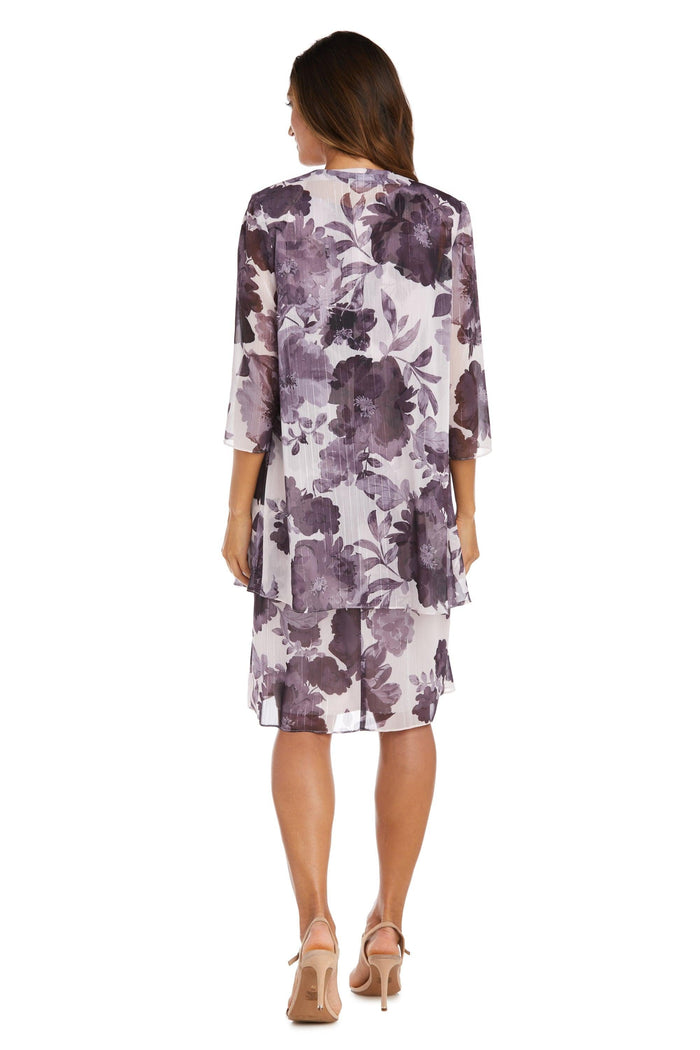 R&M Richards Short Petite Chiffon Jacket Dress 9388P - The Dress Outlet