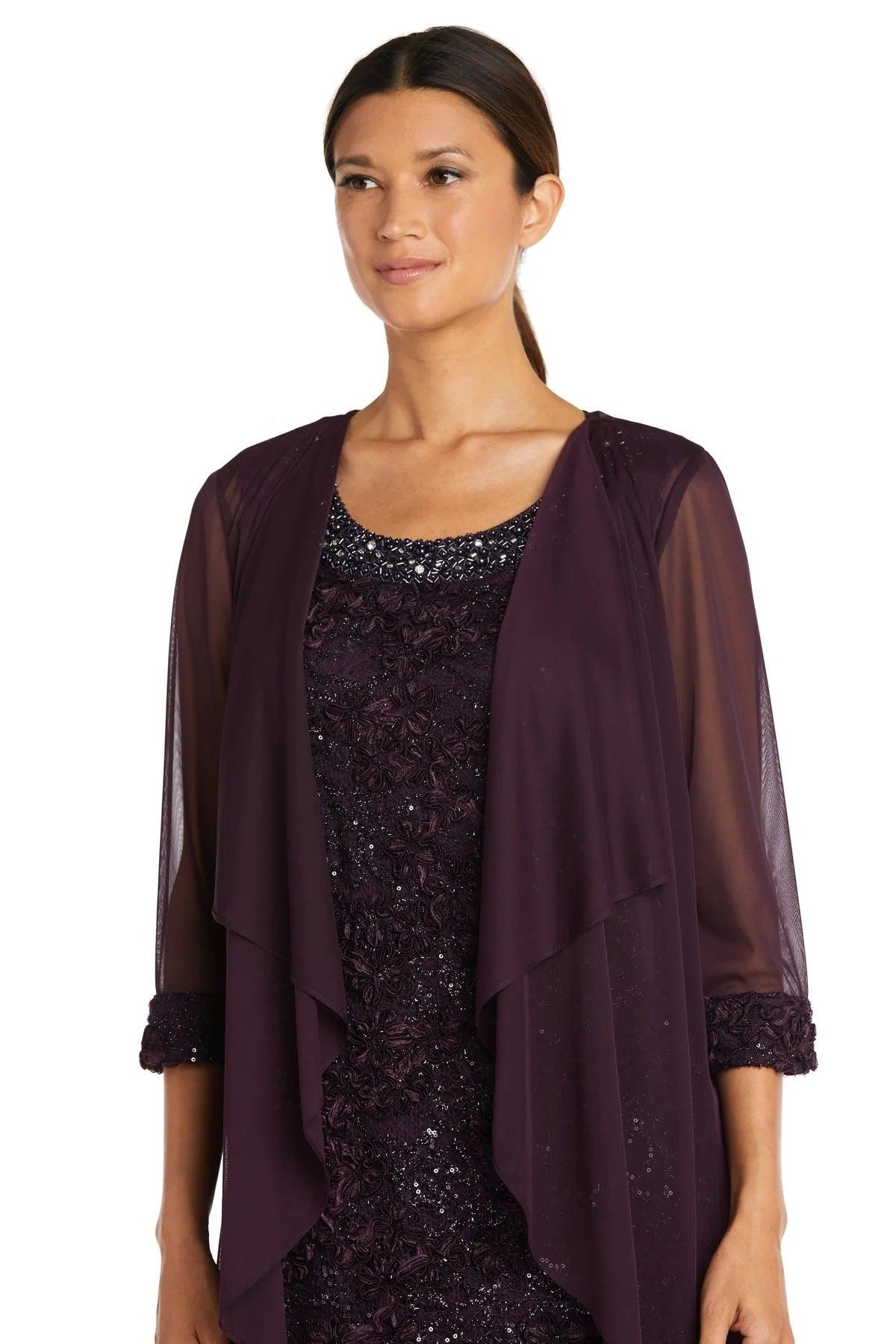 R&M Richards Short Petite Jacket Dress 7078P - The Dress Outlet