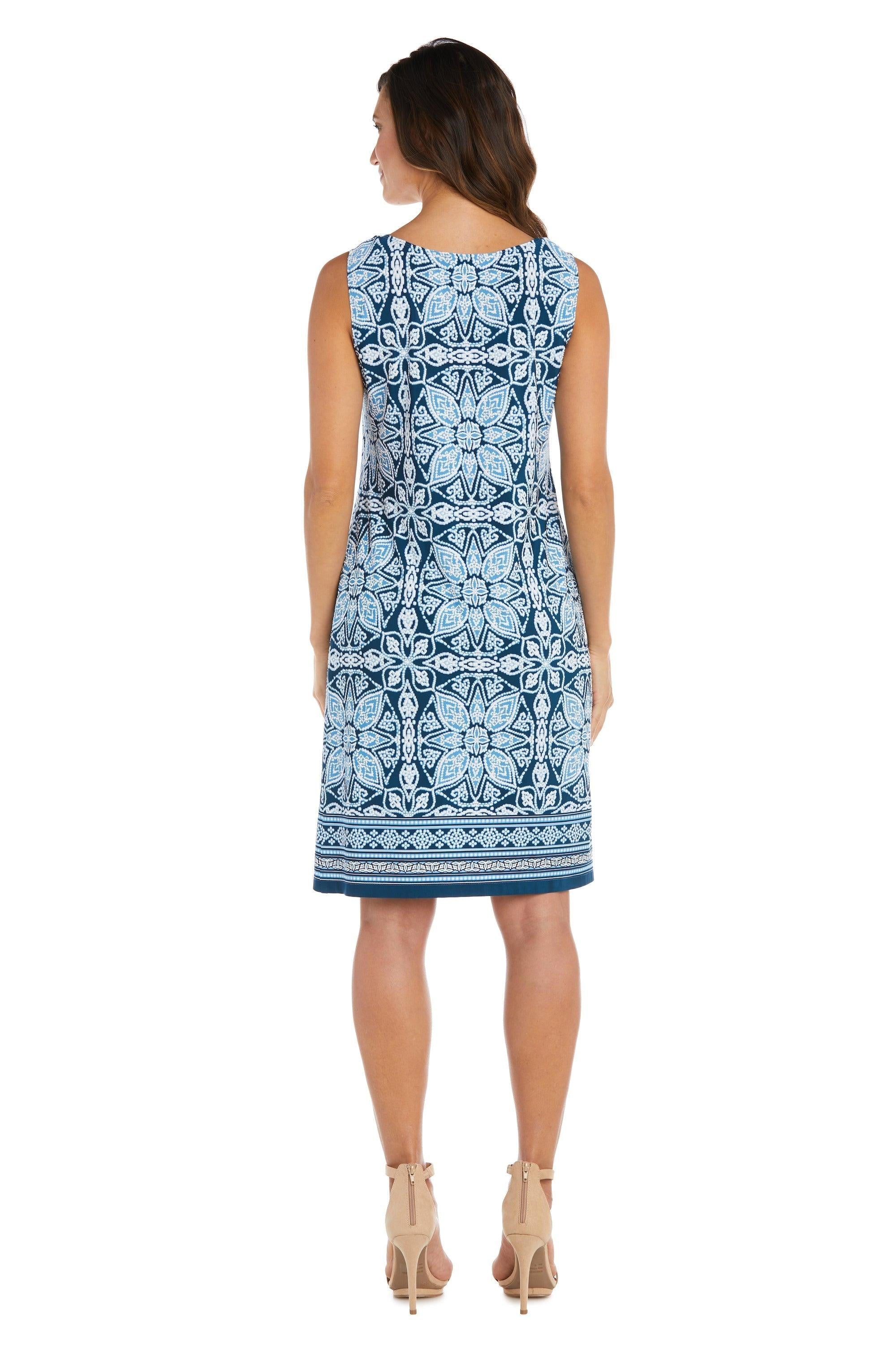 R&M Richards Short Petite Print Jacket Dress 9227P - The Dress Outlet
