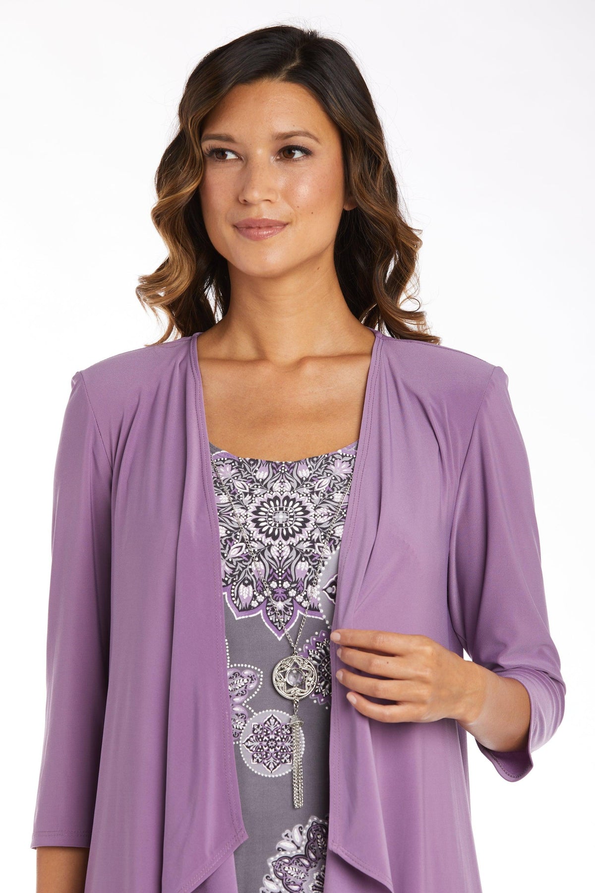 R&M Richards Short Petite Print Jacket Dress 9257P - The Dress Outlet