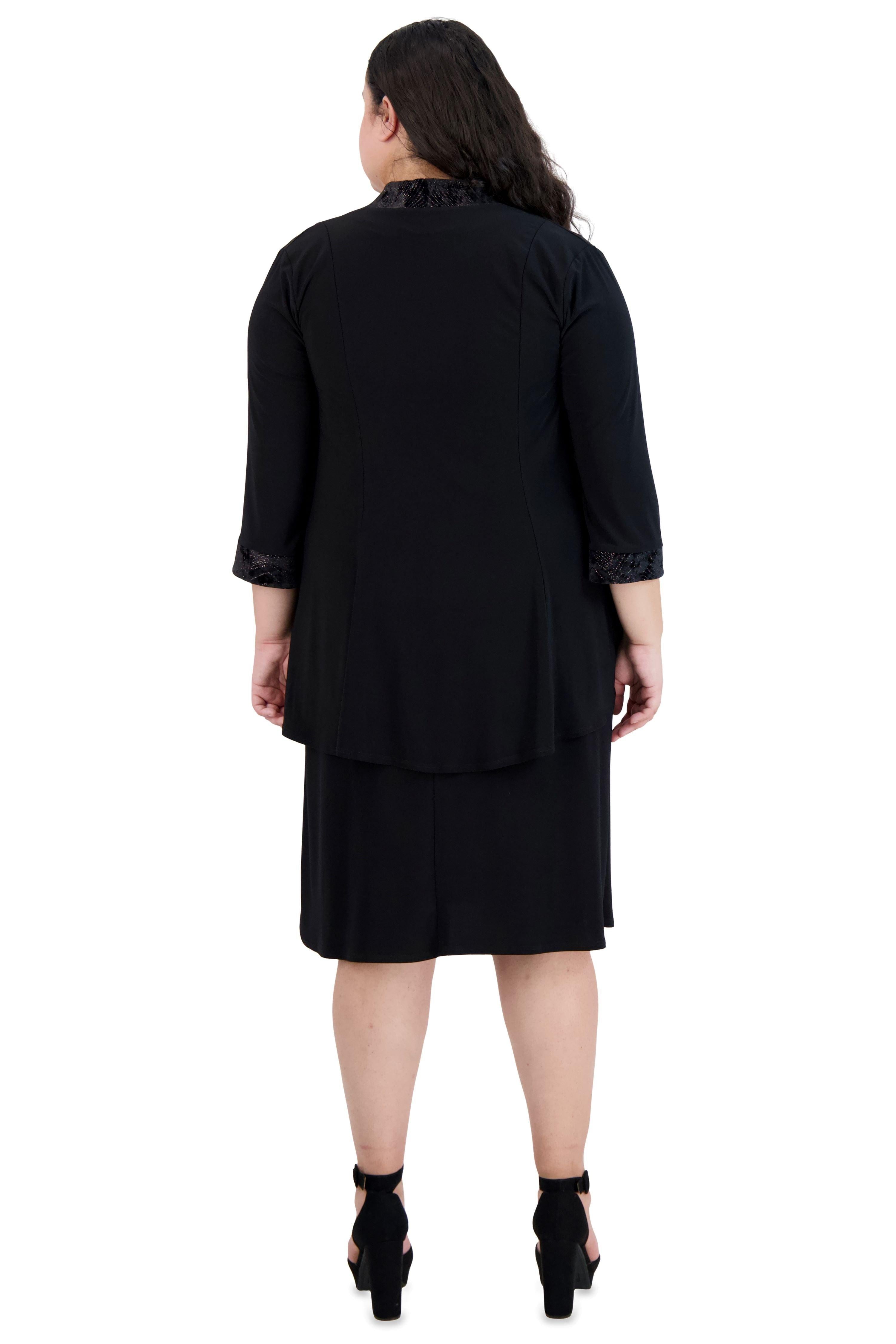 R&M Richards Short Plus Sie Two Piece Dress 9205W - The Dress Outlet