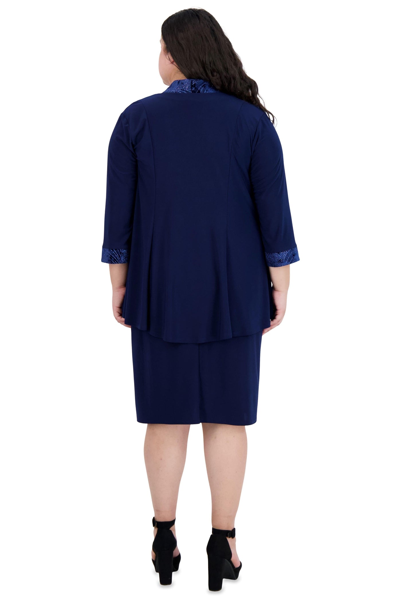 R&M Richards Short Plus Sie Two Piece Dress 9205W - The Dress Outlet