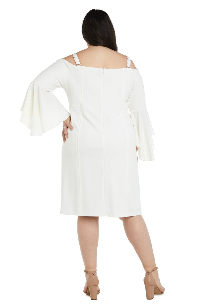 R&M Richards Short Plus Size Cocktail Dress 2262W - The Dress Outlet