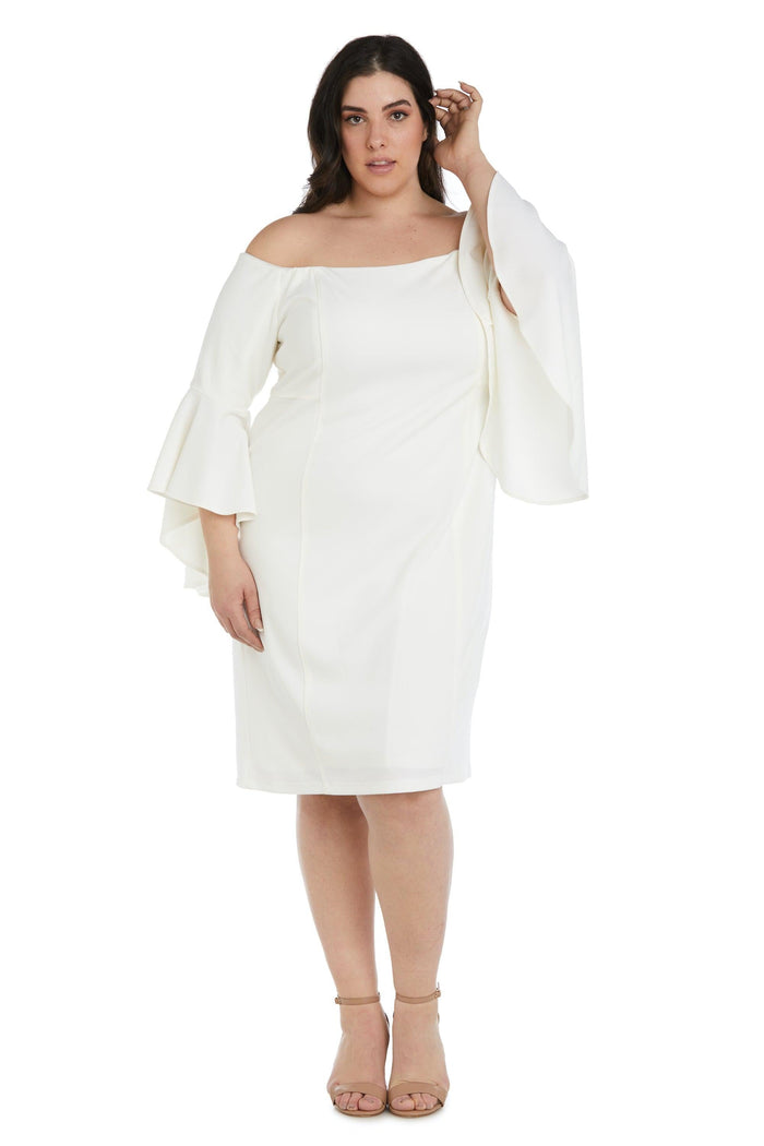 R&M Richards Short Plus Size Cocktail Dress 2262W - The Dress Outlet