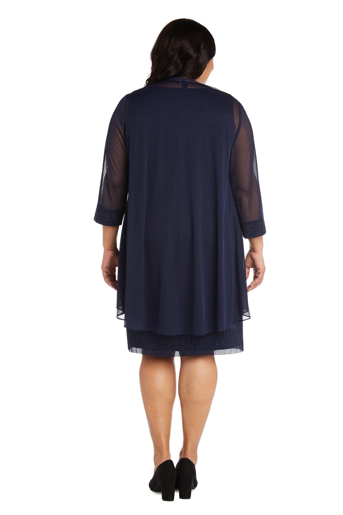 R&M Richards Short Plus Size Dress 2583W - The Dress Outlet