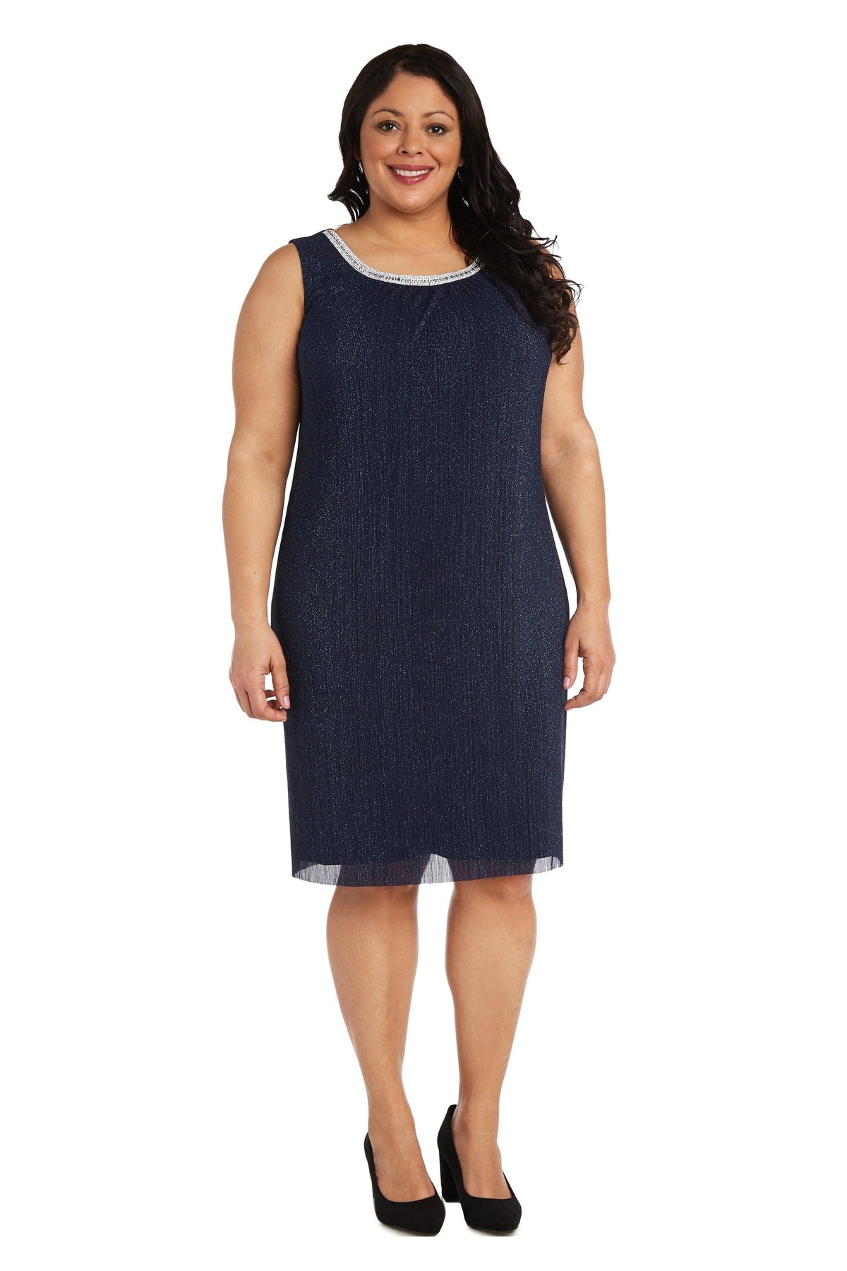 R&M Richards Short Plus Size Dress 2583W - The Dress Outlet