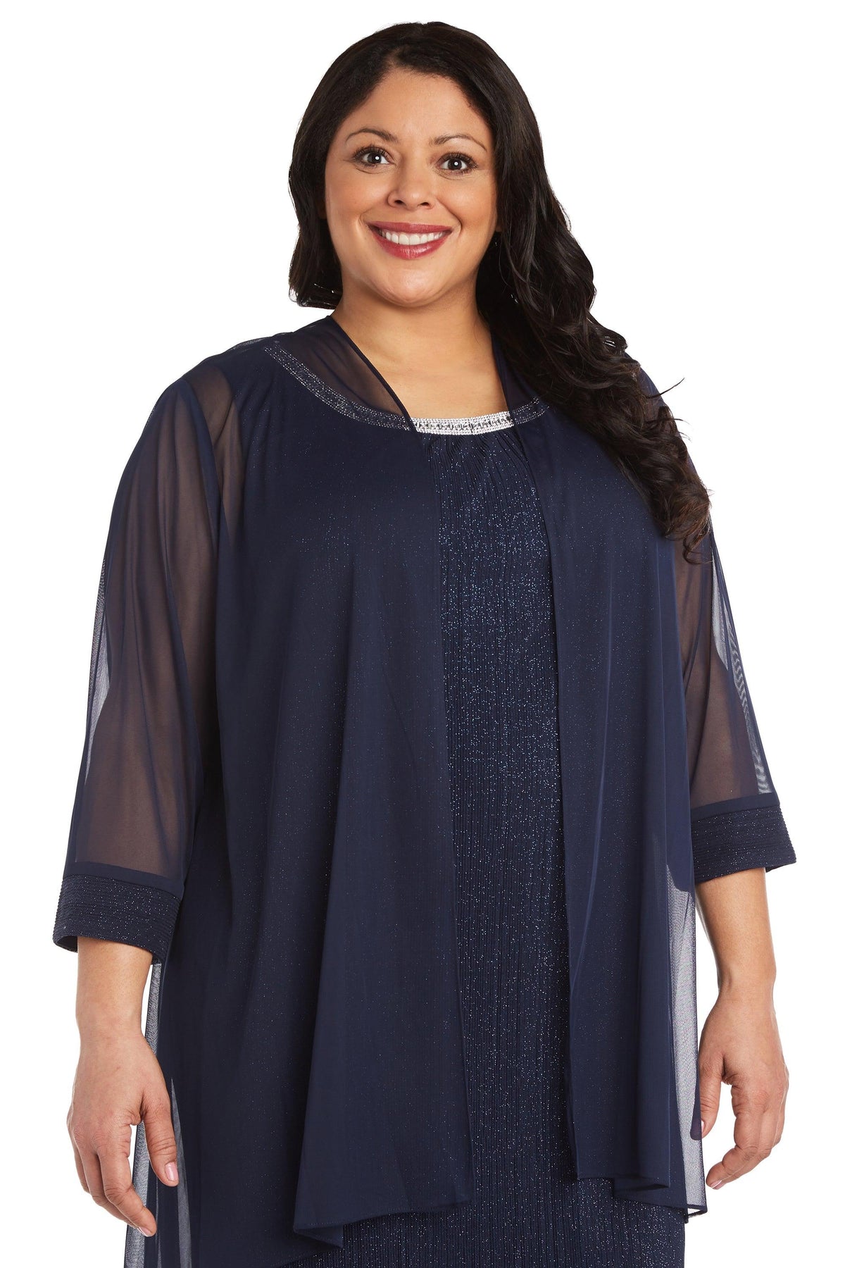 R&M Richards Short Plus Size Dress 2583W - The Dress Outlet