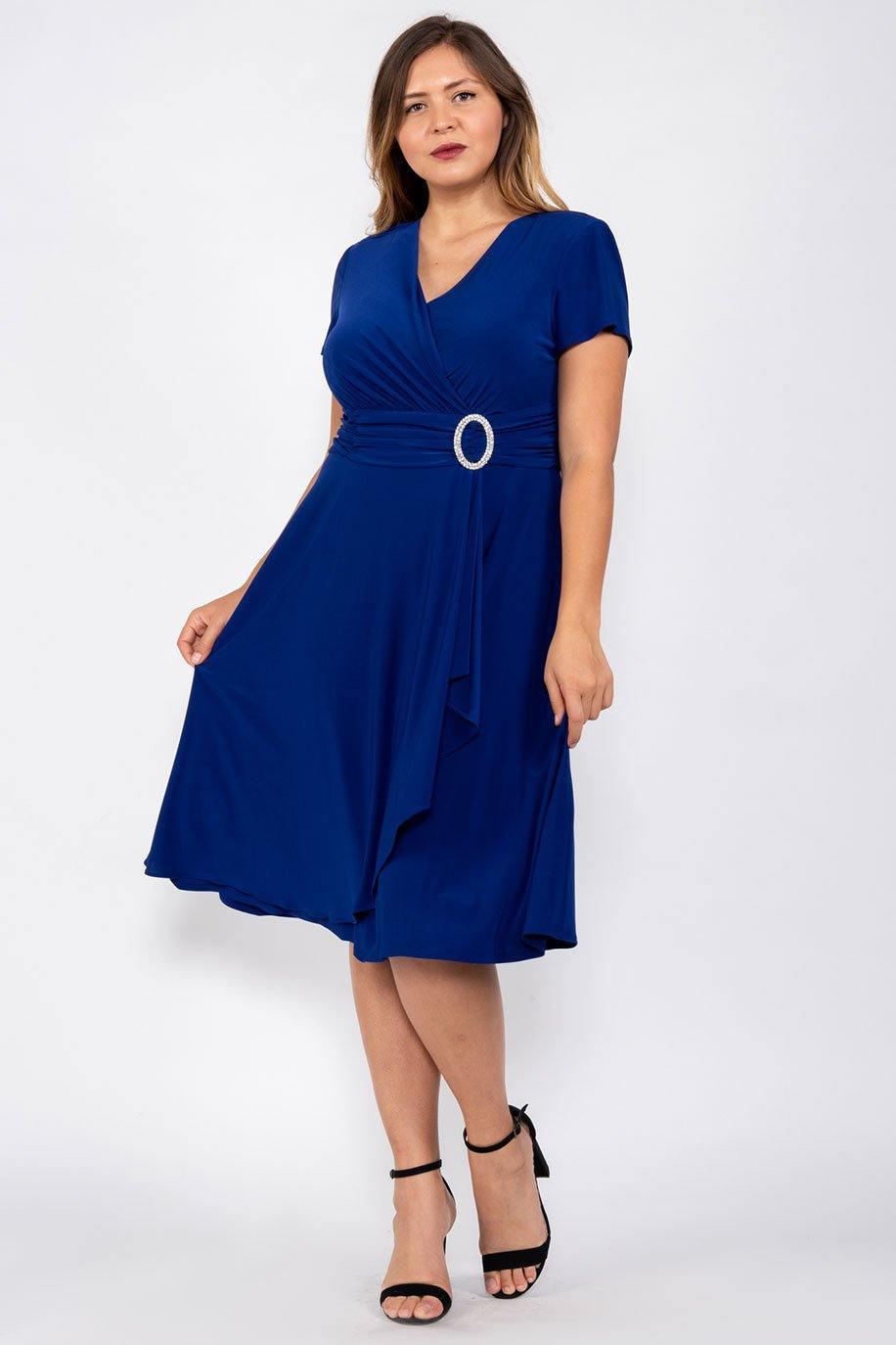 R&M Richards Short Plus Size Dress 1149W