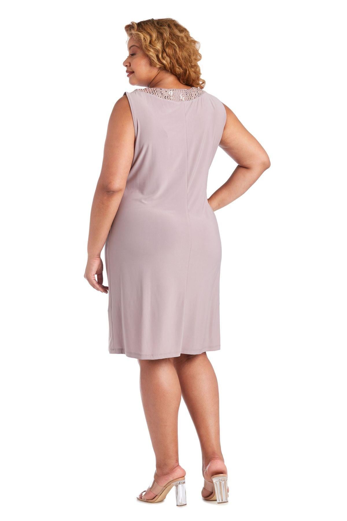 R&M Richards Short Plus Size Jacket Dress 5327W - The Dress Outlet