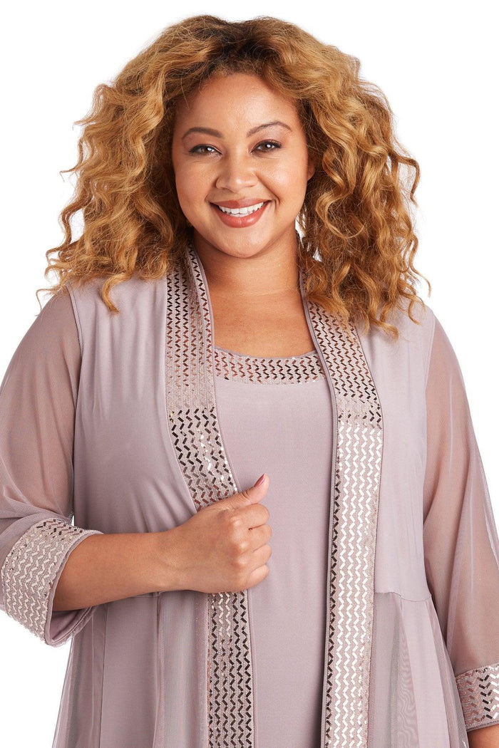 R&M Richards Short Plus Size Jacket Dress 5327W - The Dress Outlet