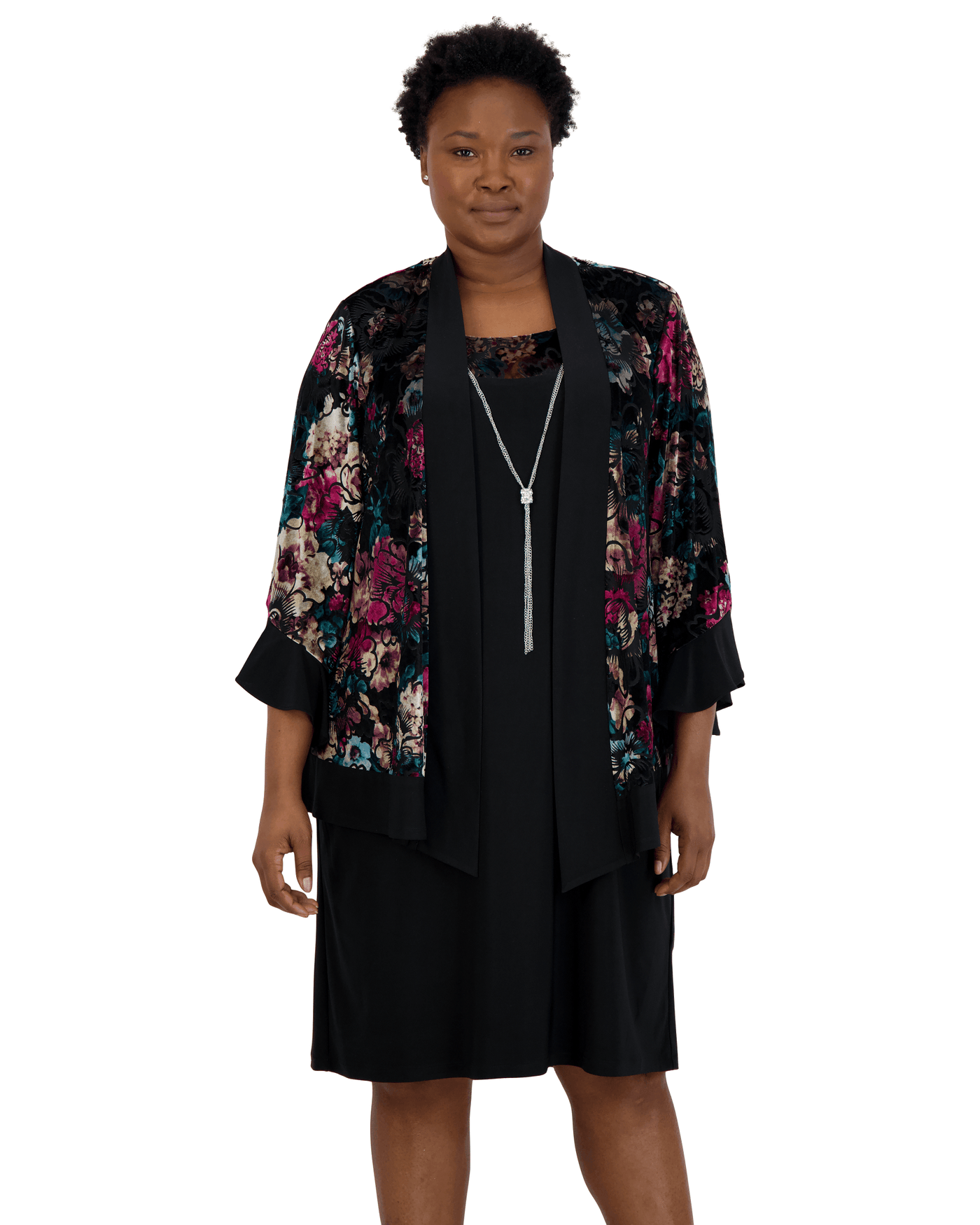 R&M Richards Short Plus Size Jacket Dress 7584W - The Dress Outlet