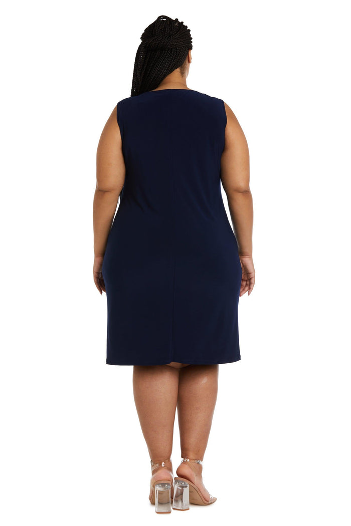 R&M Richards Short Plus Size Jacket Dress 9023W - The Dress Outlet