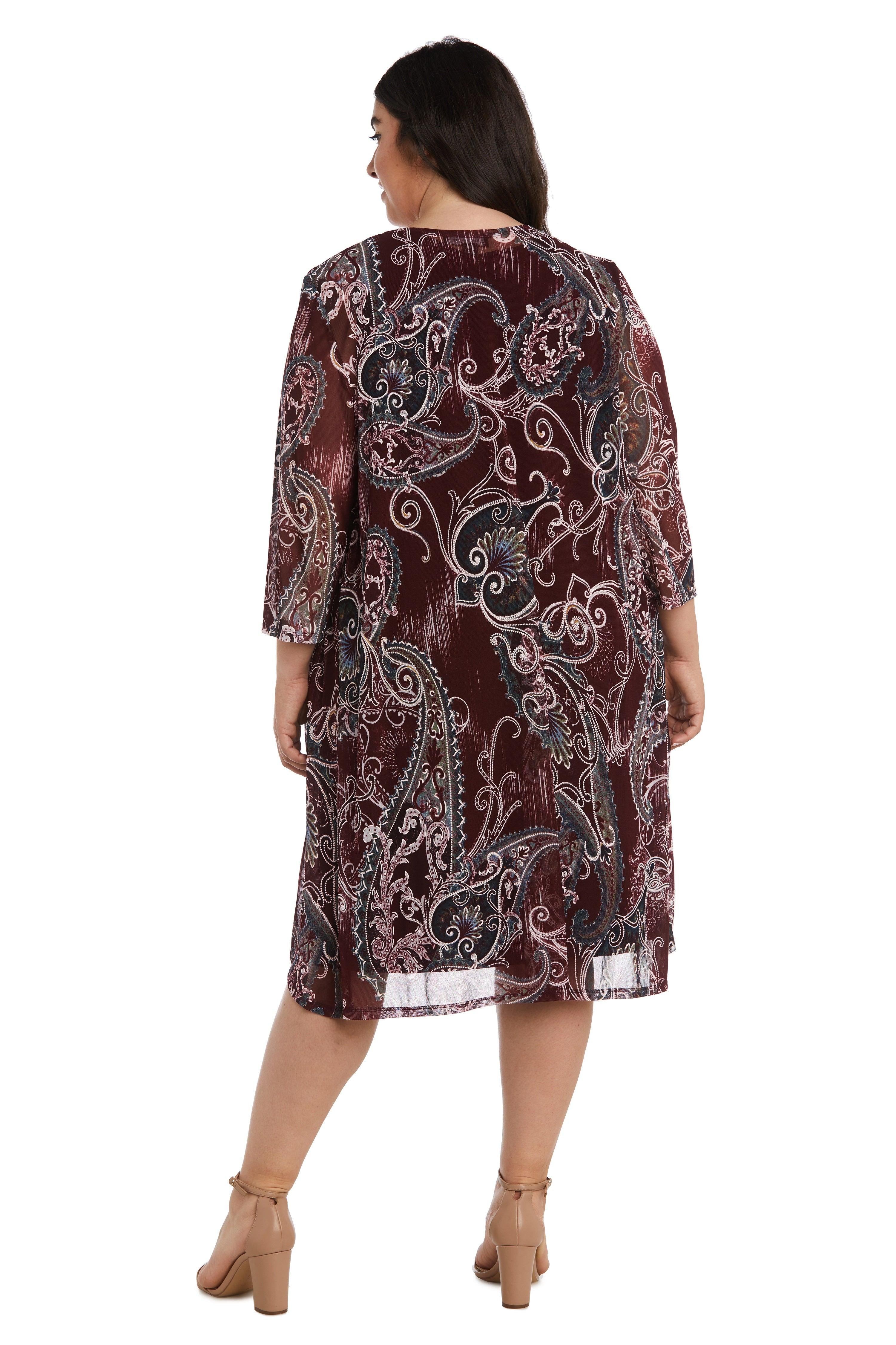 R&M Richards Short Plus Size Jacket Dress 9187W - The Dress Outlet