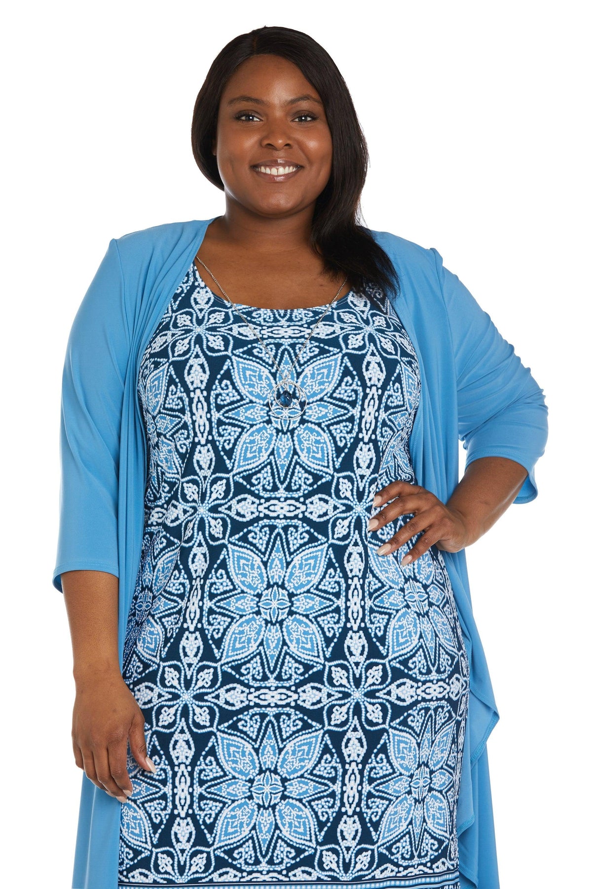 R&M Richards Short Plus Size Jacket Dress 9227W - The Dress Outlet