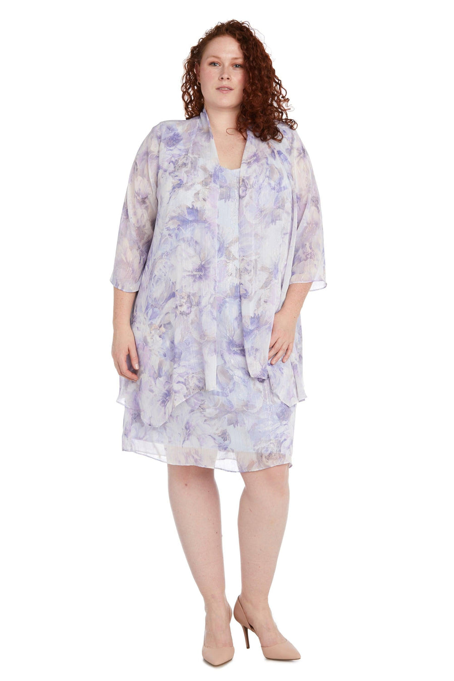 R&M Richards Short Plus Size Jacket Dress 9408W - The Dress Outlet