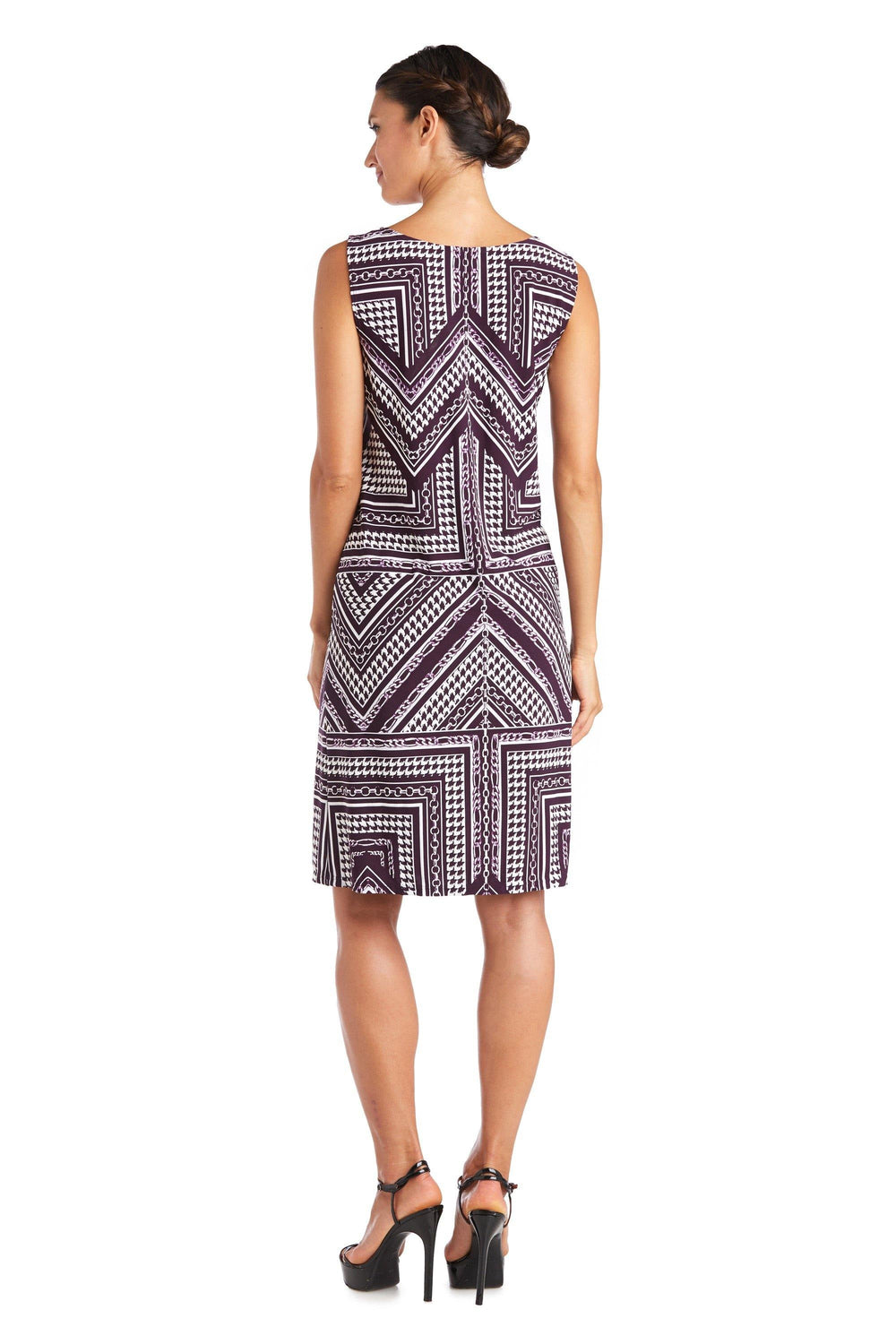 R&M Richards Short Print Petite Jacket Dress 7587P - The Dress Outlet