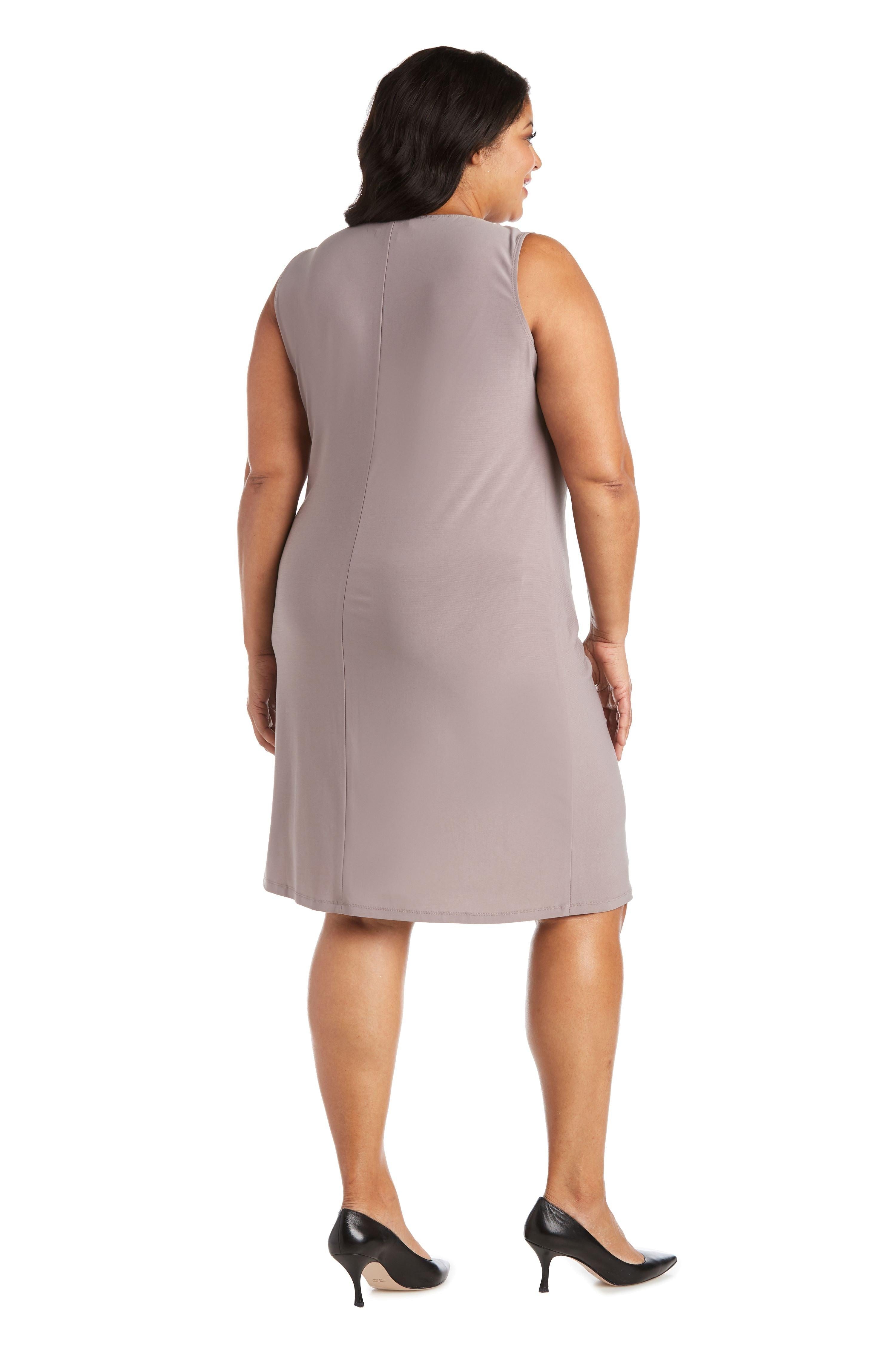 Mother of the Bride Dresses Short Two Piece Jacket Dress Champagne