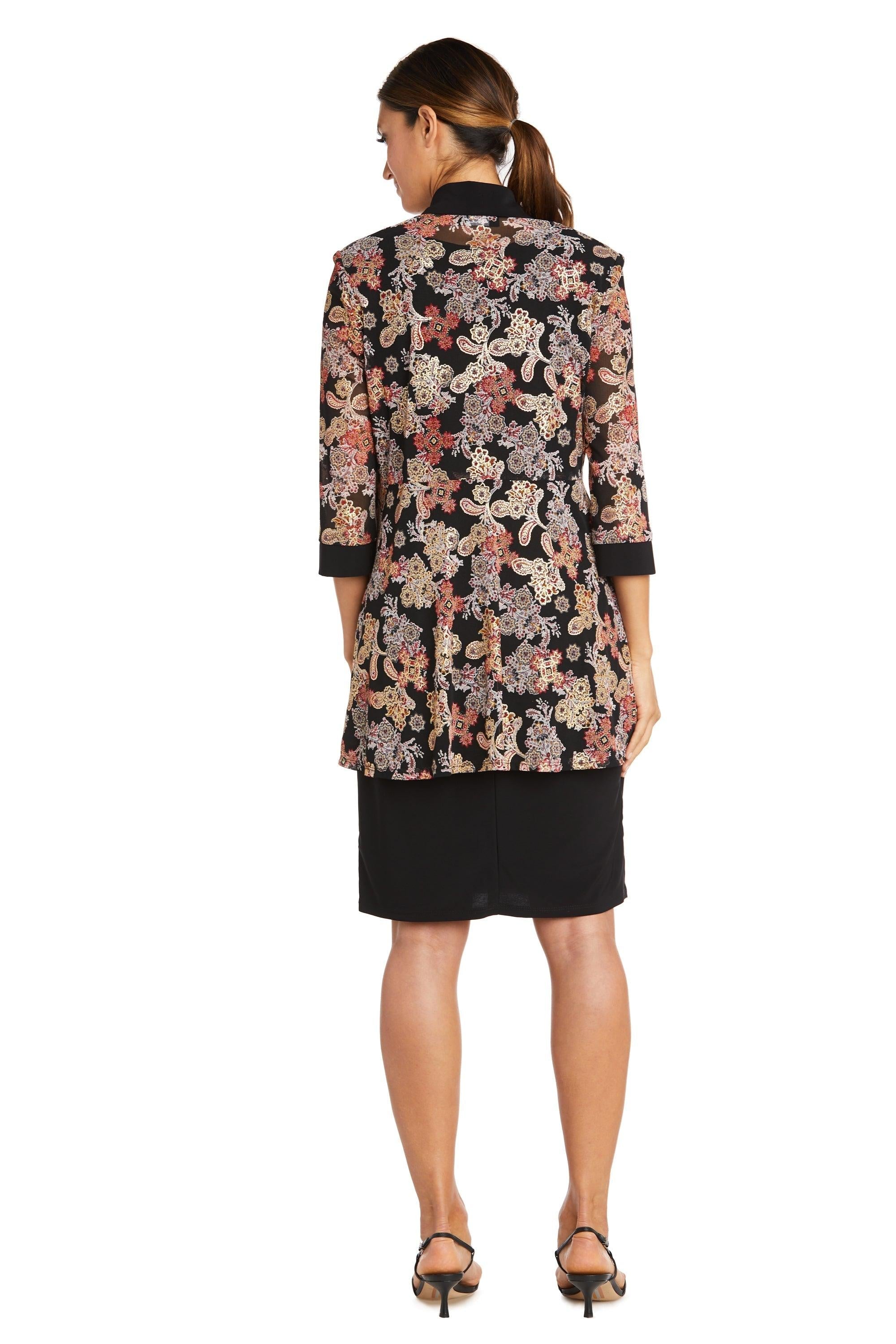 R&M Richards Short Two Piece Print Jacket Dress 9043 - The Dress Outlet
