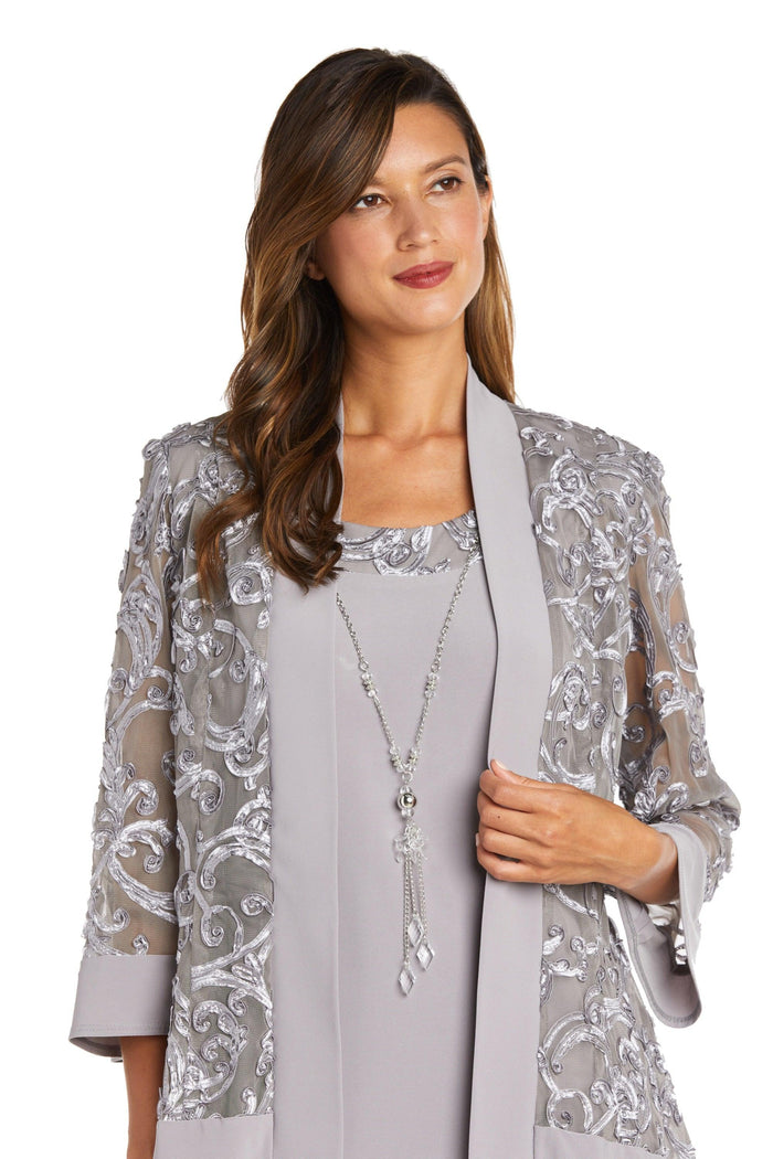 R&M Richards Short Two Piece Set Petite Dress 7077P - The Dress Outlet