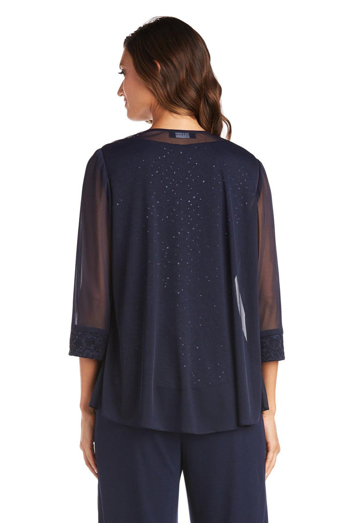 R&M Richards Two Piece Set Beaded Top 5988 - The Dress Outlet