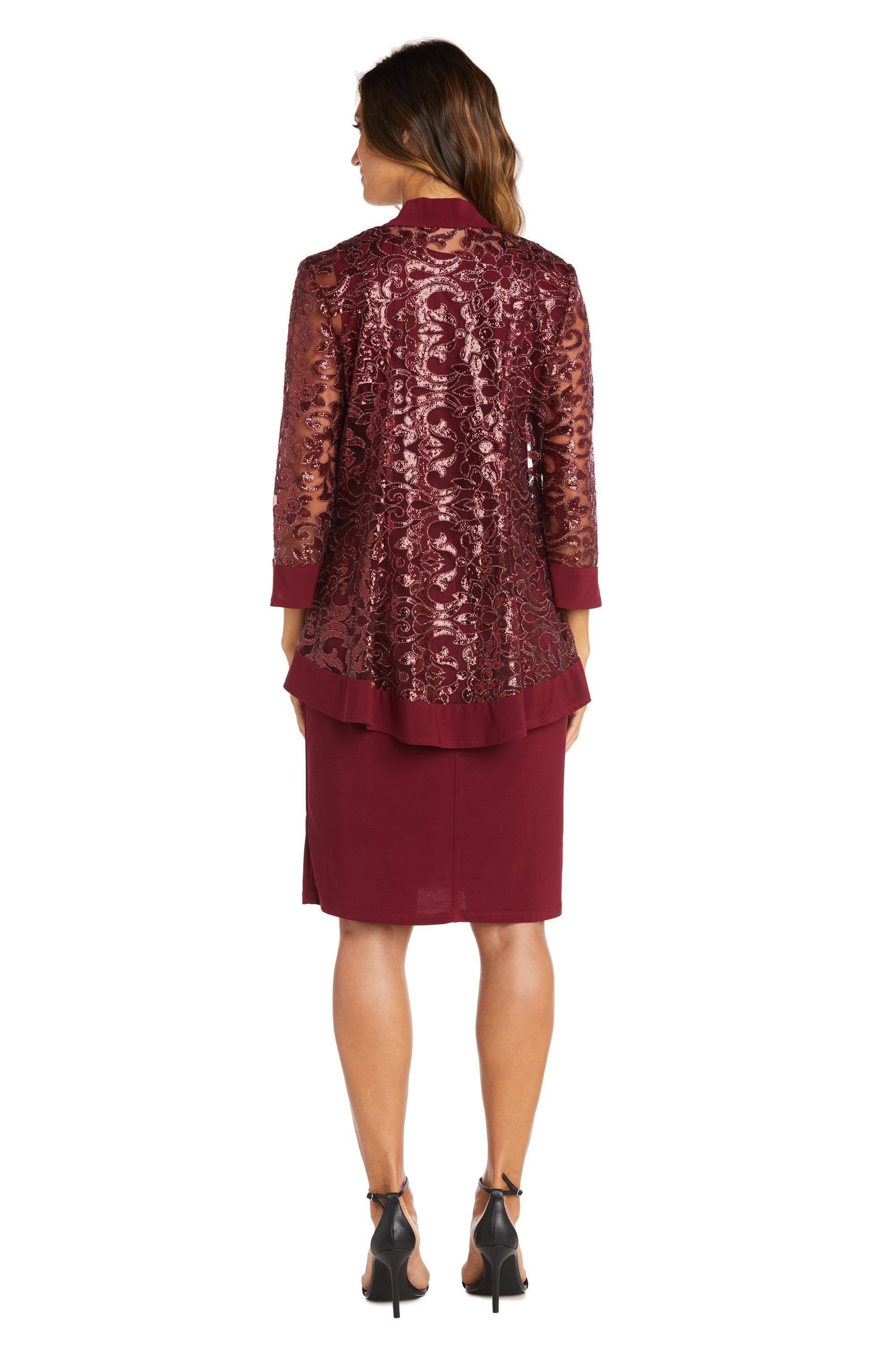 R&M Richards Two Piece Short Jacket Dress 7387 - The Dress Outlet