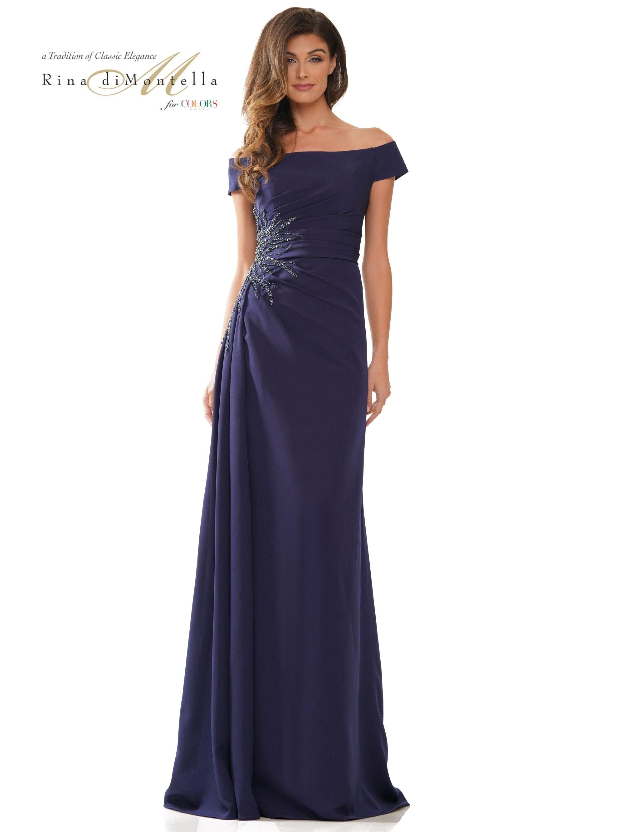 Rina di Montella Long Formal Dress 2806 - The Dress Outlet