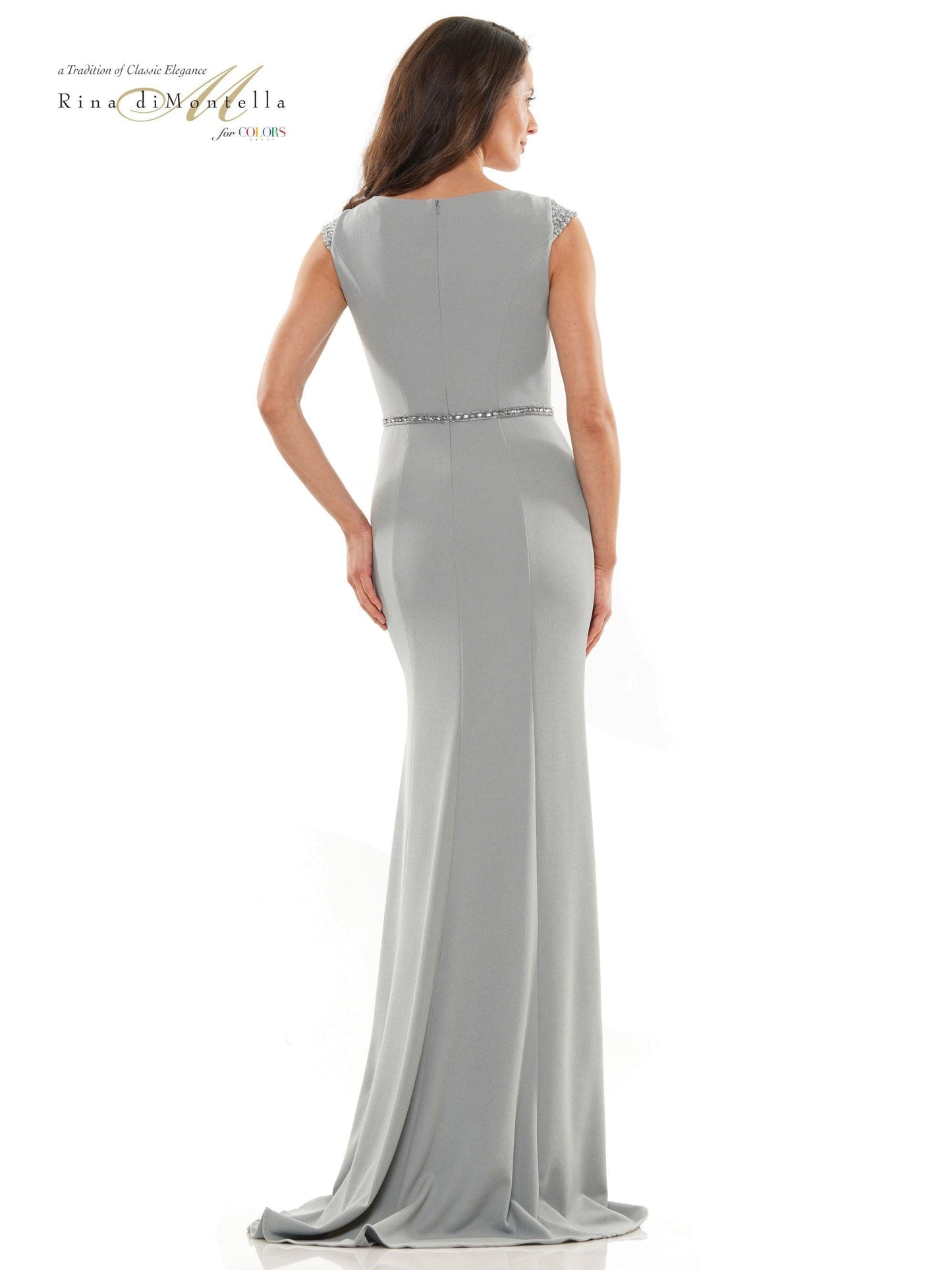 Rina di Montella Long Mother of the Bride Gown 2762 - The Dress Outlet