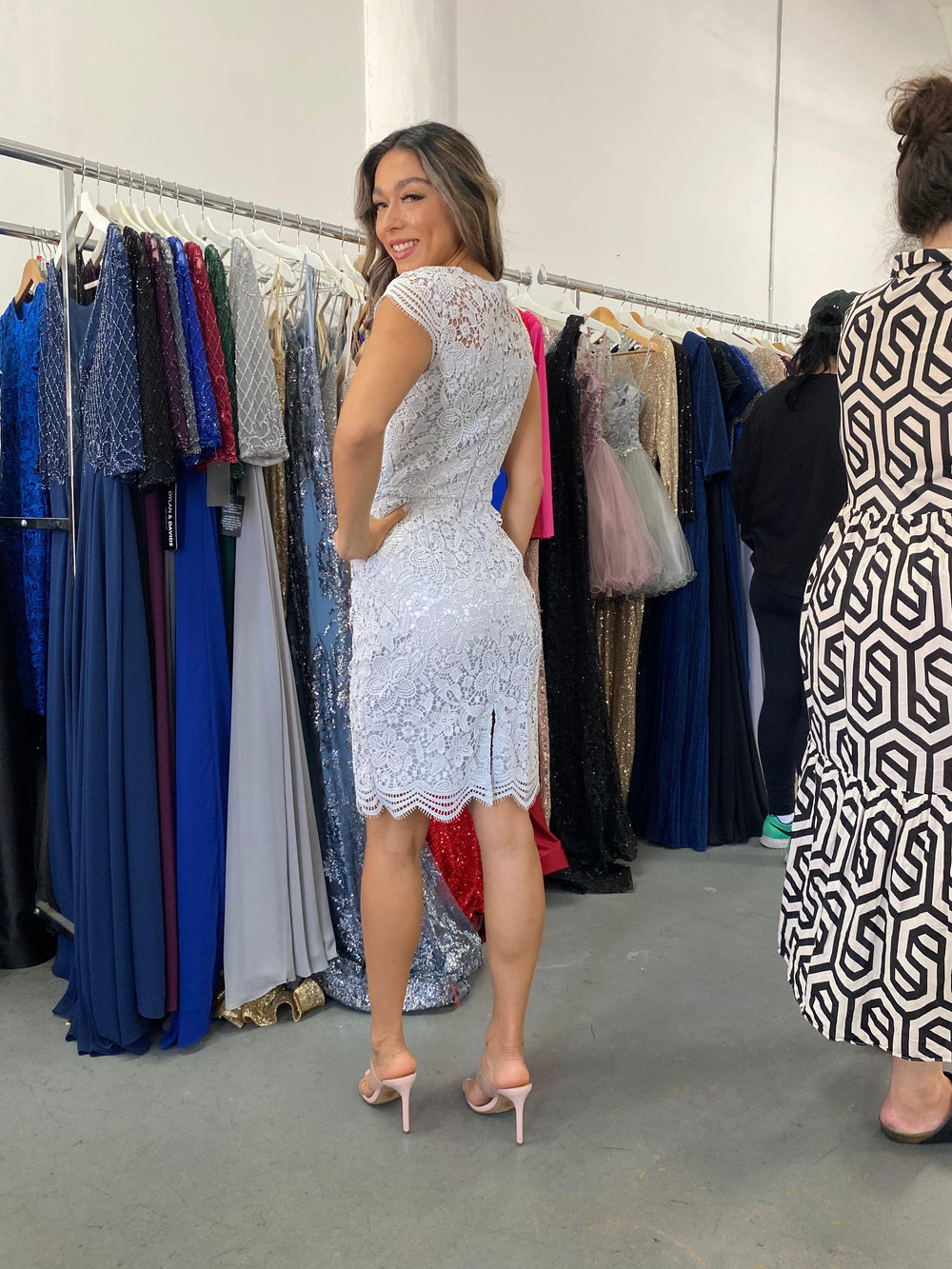 Short Cap Sleeve Cocktail Dress Sale - The Dress Outlet