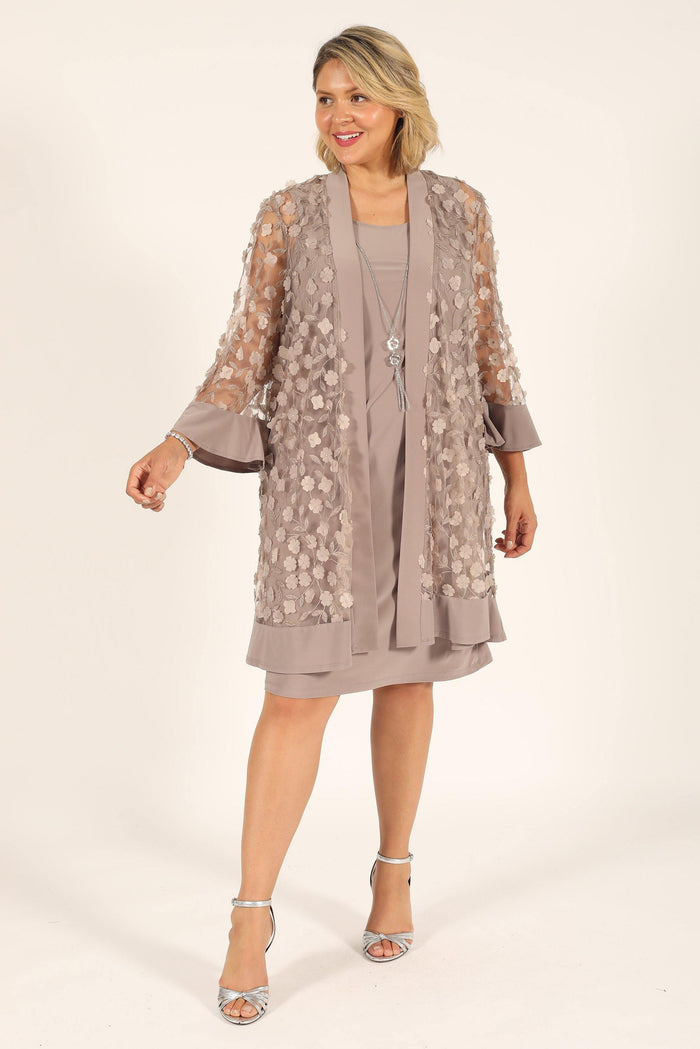 Short Formal Mother of the Bride Dress - The Dress Outlet