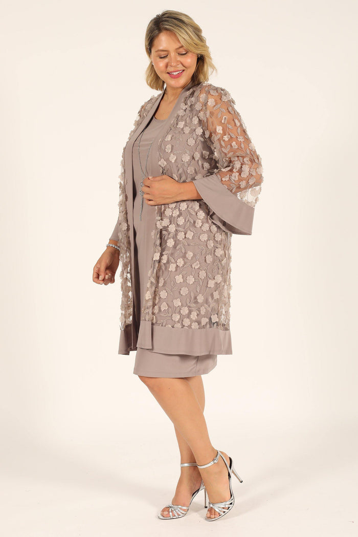 Short Formal Mother of the Bride Dress - The Dress Outlet