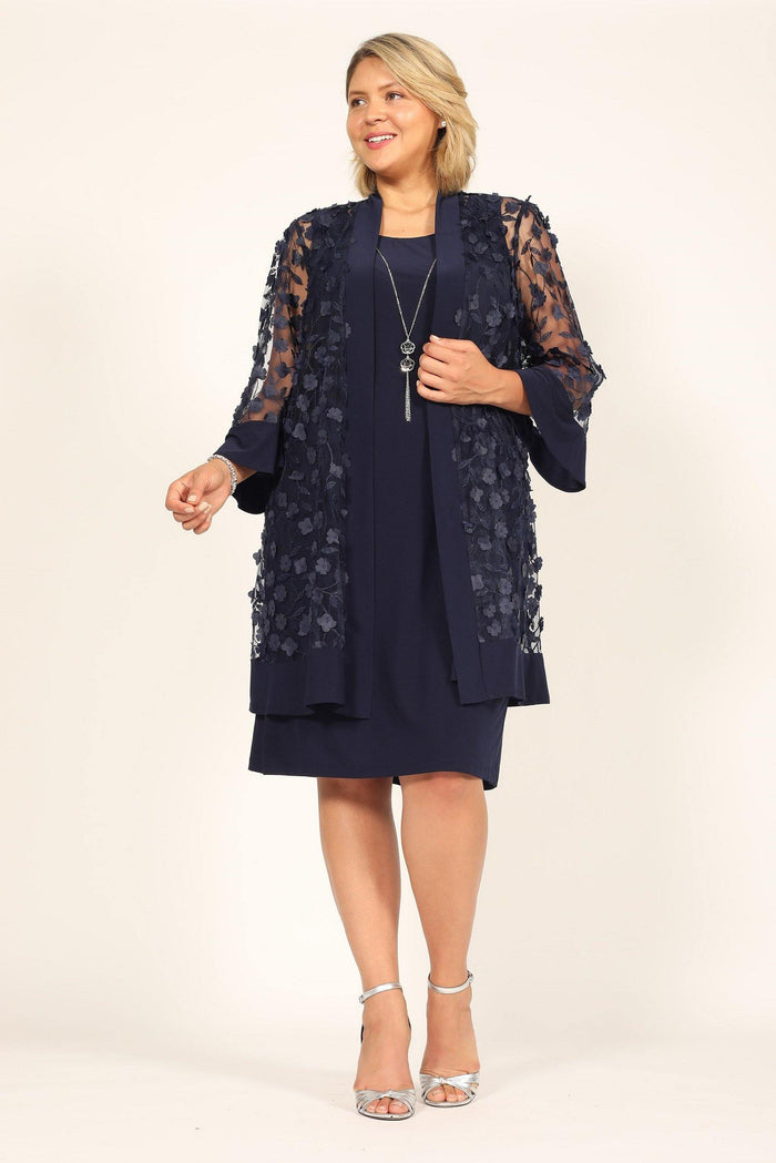 Short Formal Mother of the Bride Dress - The Dress Outlet