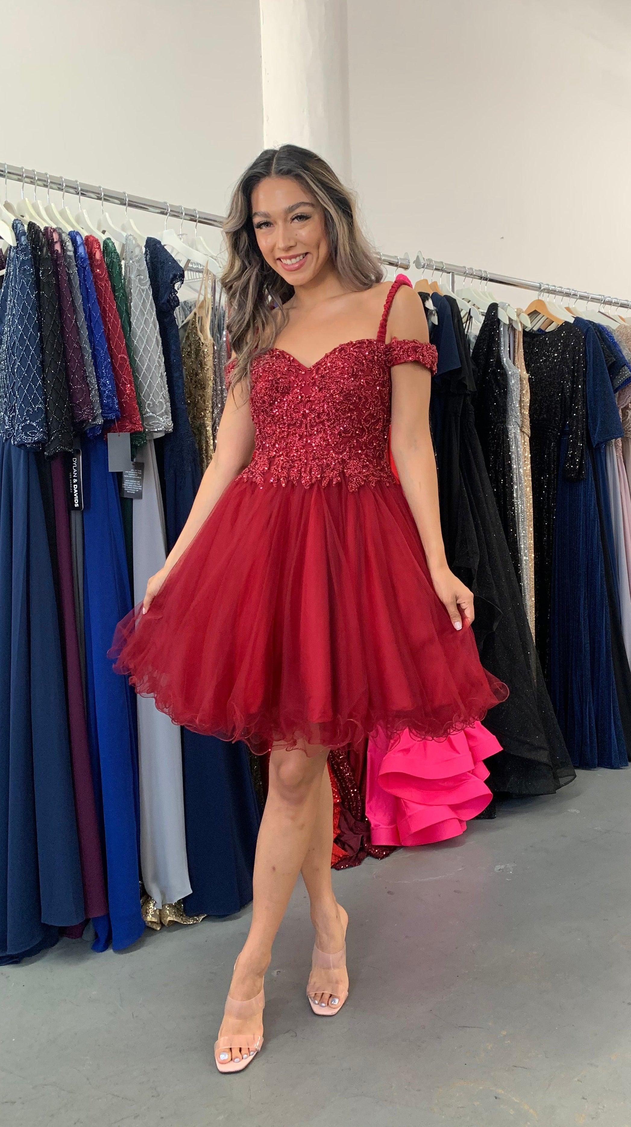 Short Red And Blue Bridesmaid Dresses Plus Size Wedding Dress Lace