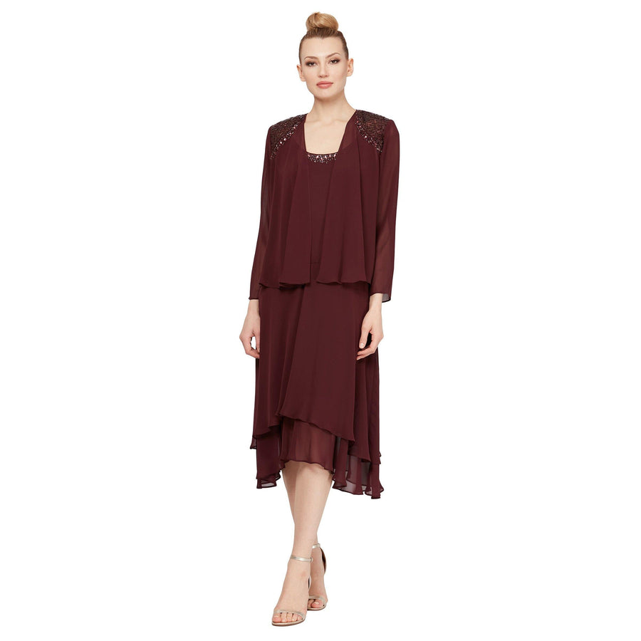 SL Fashions Mother of the Bride Jacket Dress 116184 - The Dress Outlet