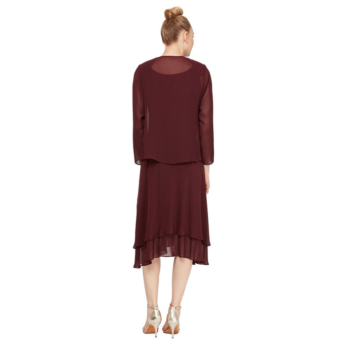 SL Fashions Mother of the Bride Jacket Dress 116184 - The Dress Outlet