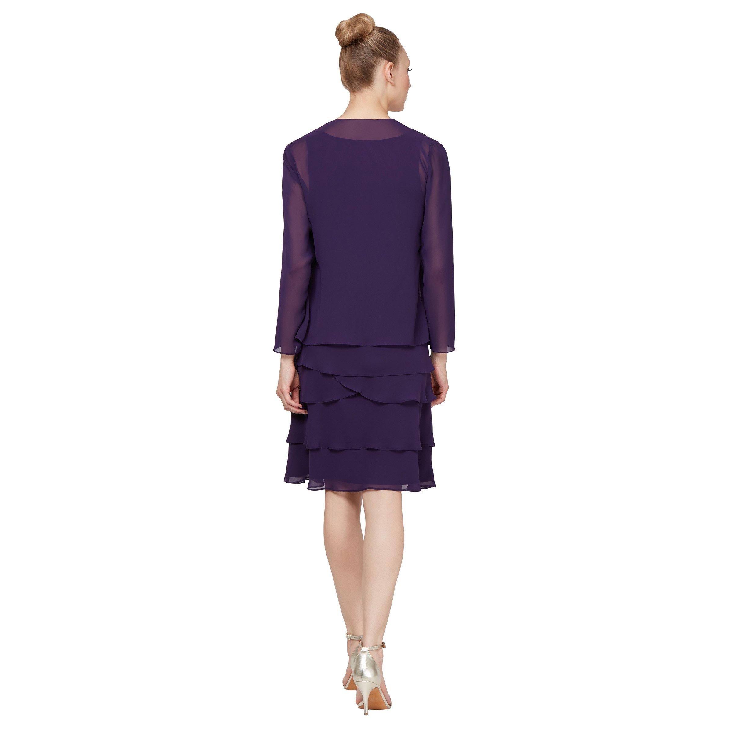 SL Fashions Mother of the Bride Short Dress 110692 - The Dress Outlet