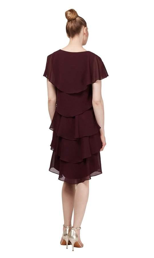 SL Fashions 113217 Short Mother of the Bride Dress