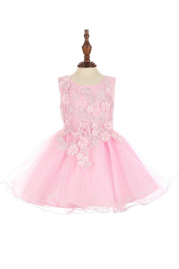 Sleeveless Baby Flower Girls Dress - The Dress Outlet