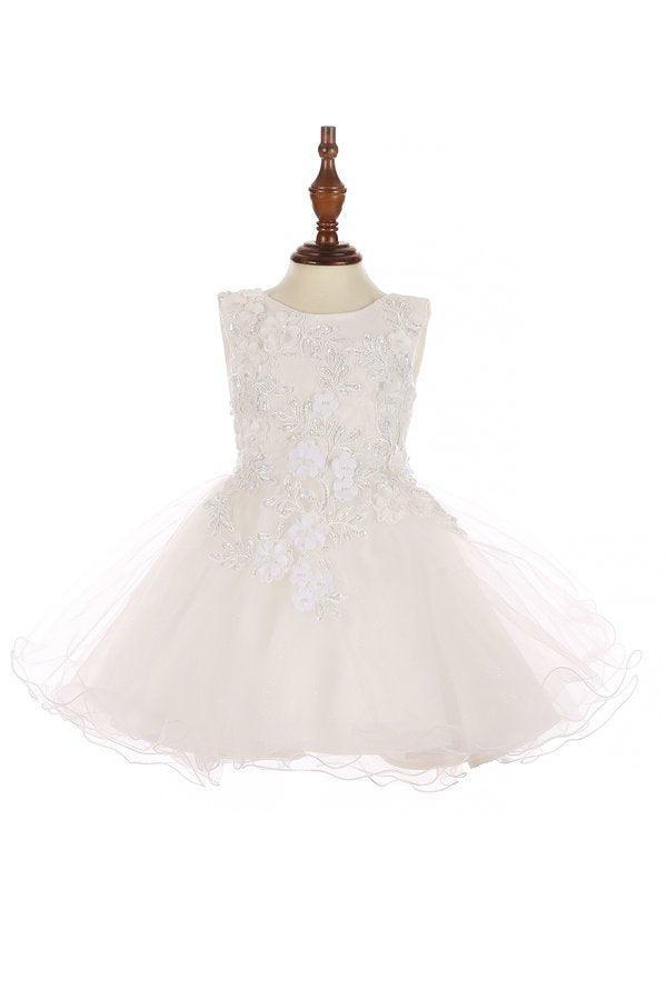 Sleeveless Baby Flower Girls Dress - The Dress Outlet