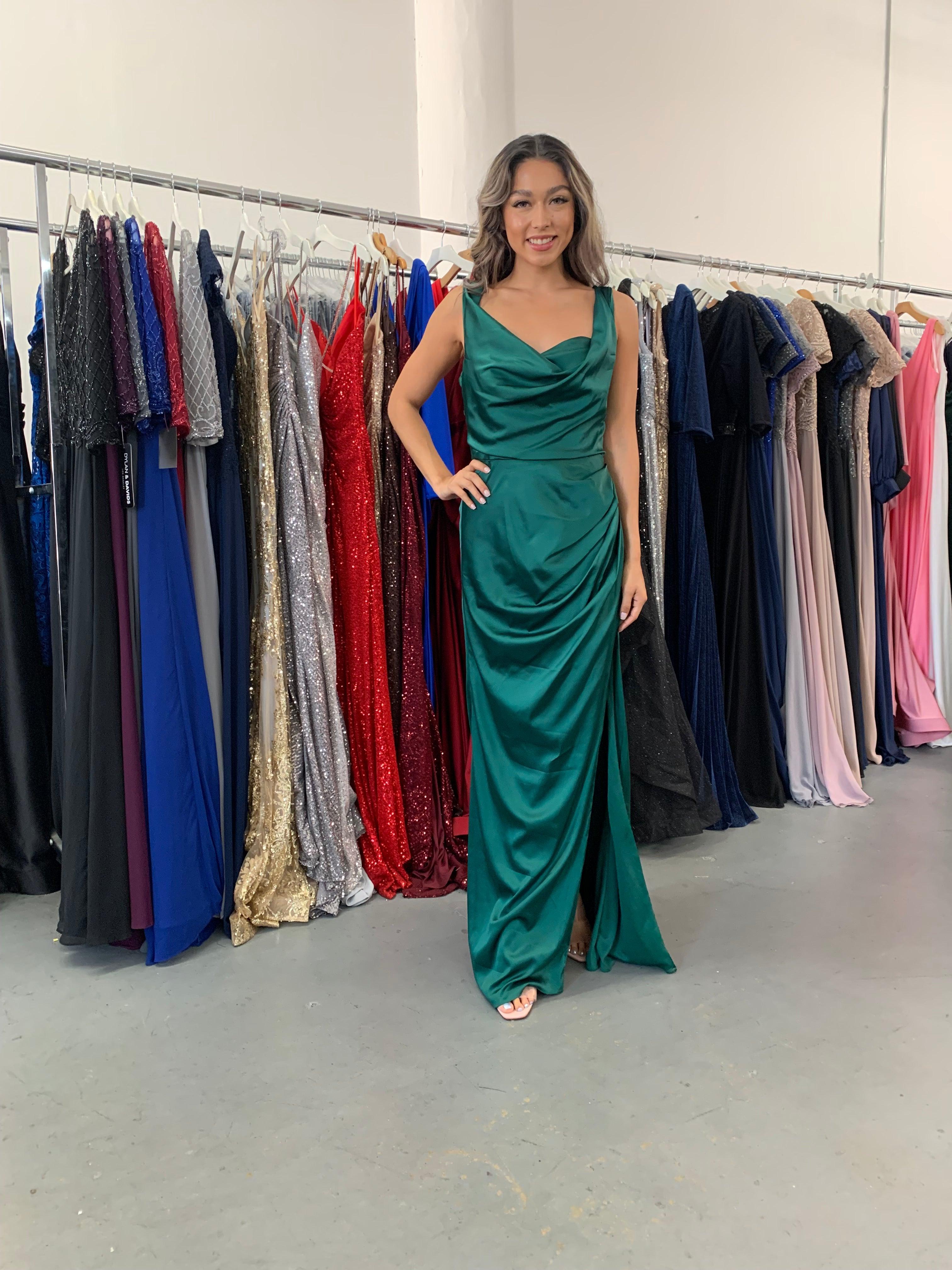 Sleeveless Long Formal Dress Size 8 - The Dress Outlet