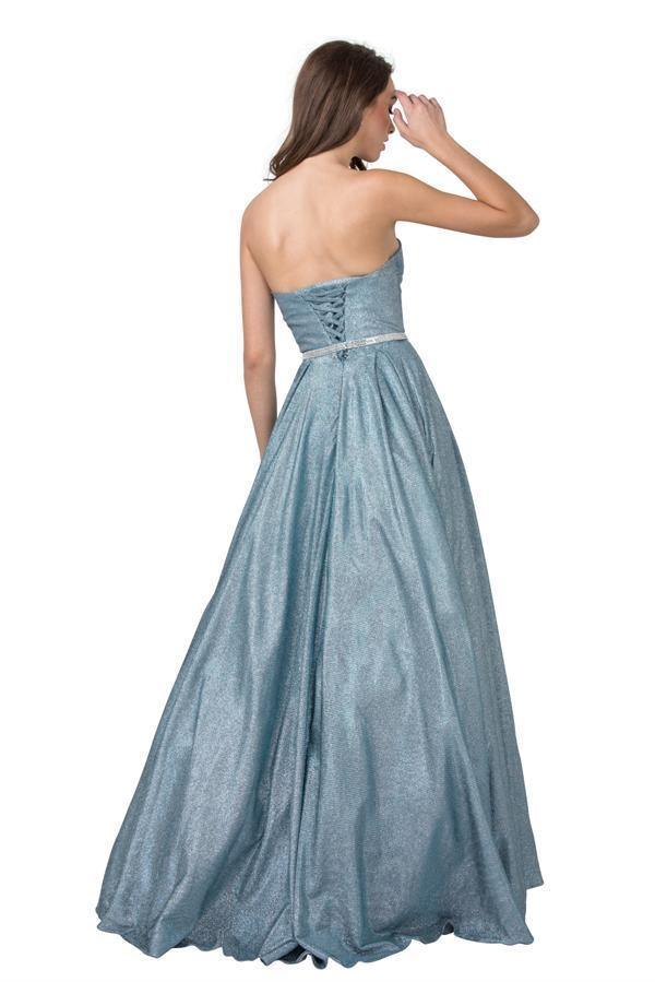 Straplless Long Prom Dress Sale - The Dress Outlet