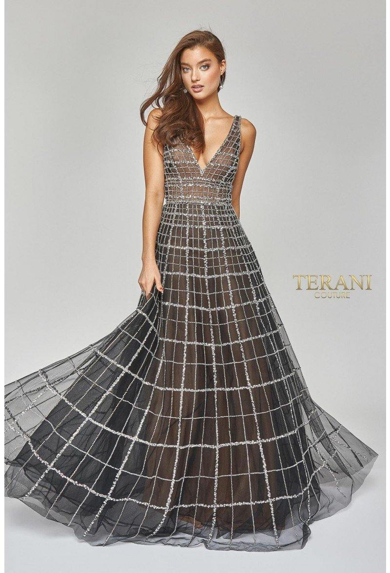 Black Terani Couture 1922GL0663 Formal Long Prom Dress for $627.0 – The ...