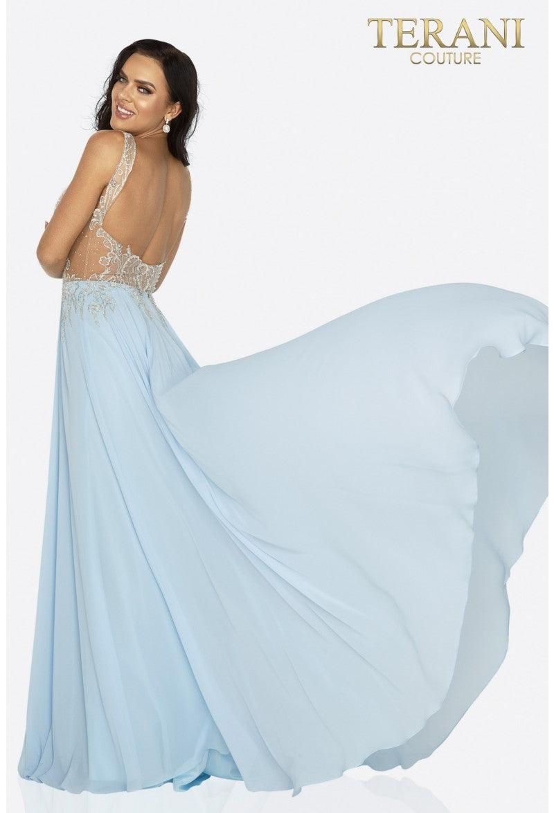 Terani Couture Prom Long Chiffon Dress 2011P1056 - The Dress Outlet