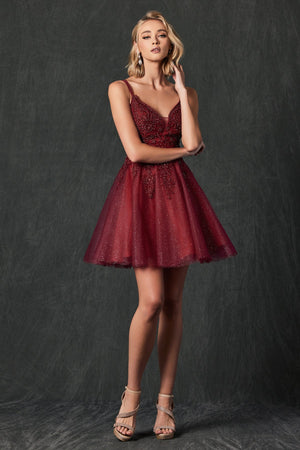 Burgundy Homecoming Dress