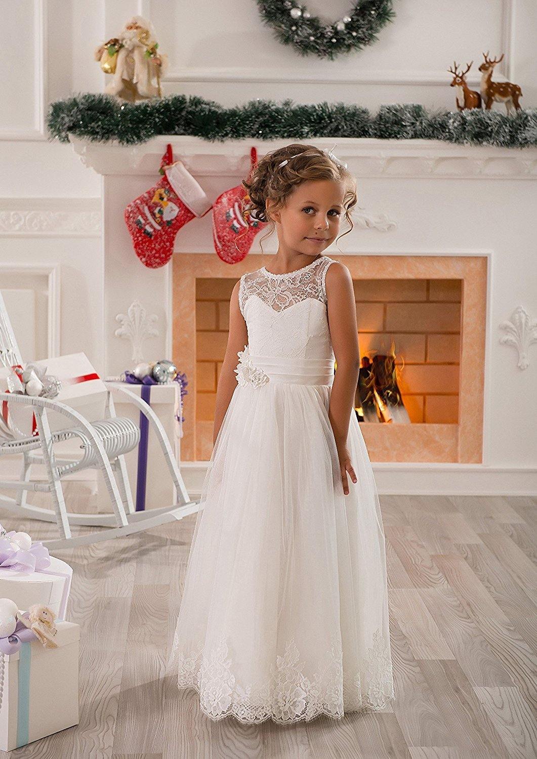 Danielly's Boutique Glitter Flower Girl Ball Gown