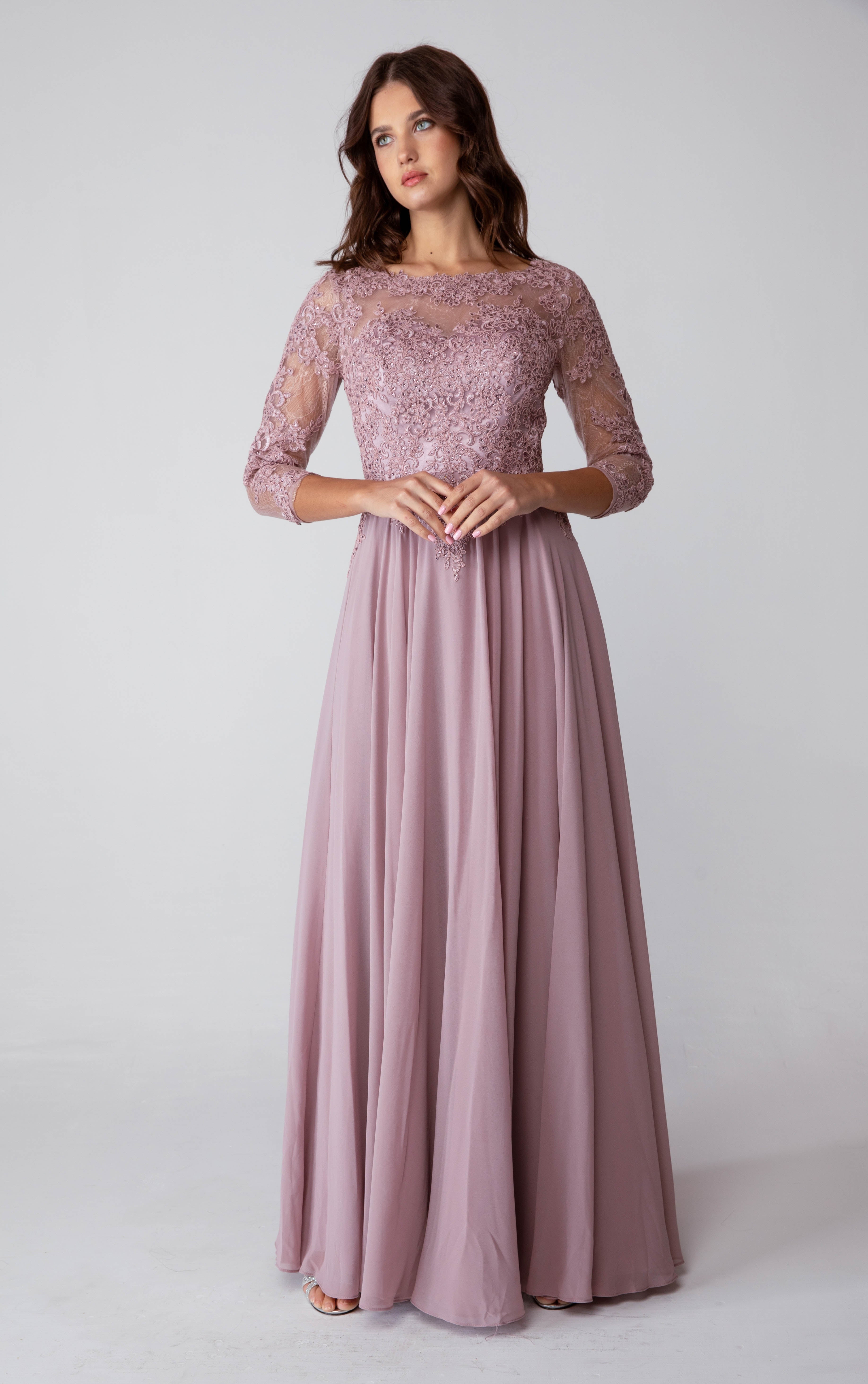 Formal Dresses Long Prom Sequin A line Formal Dress Eureka Fashion 6909 Mocha