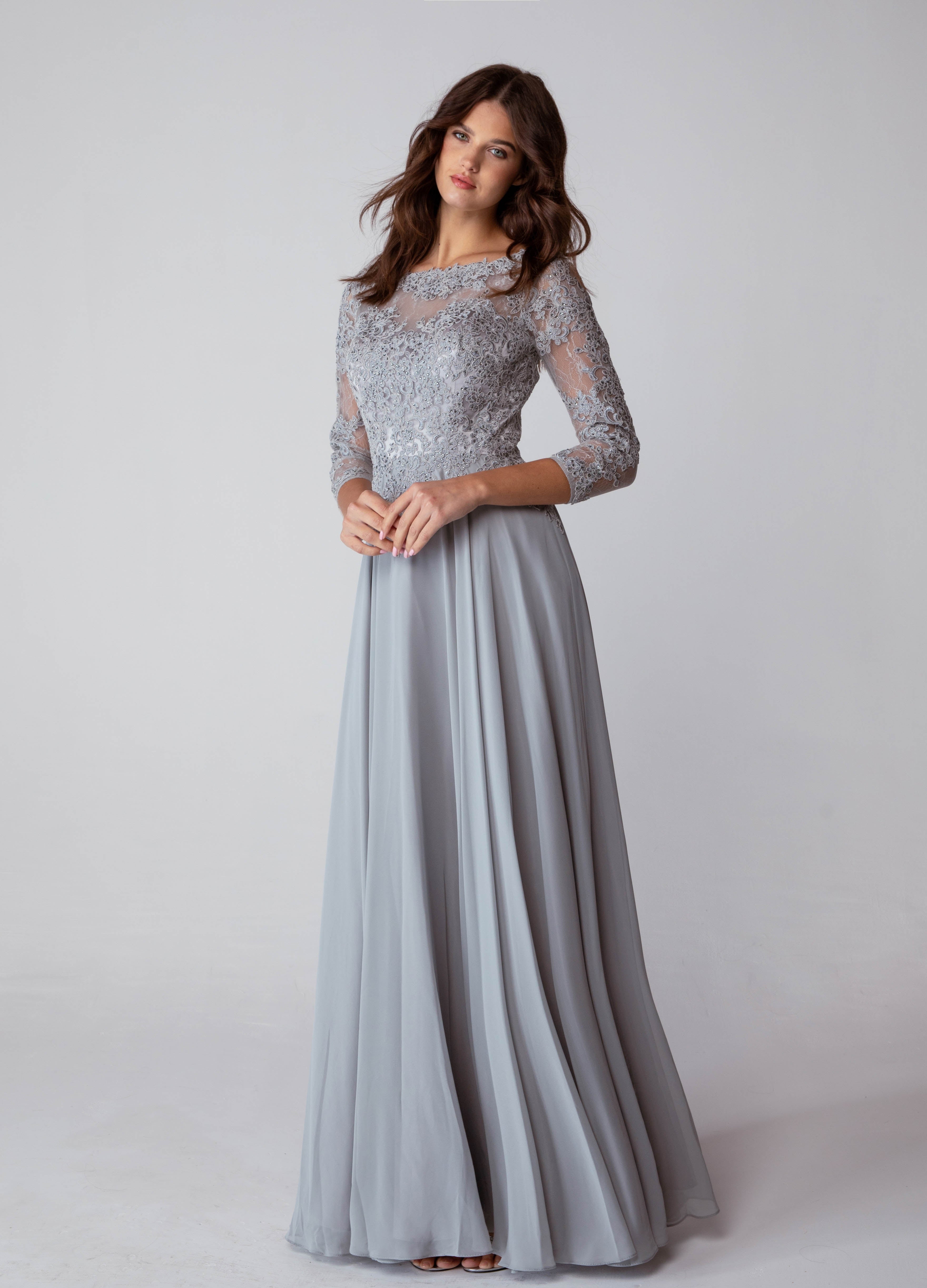 Formal Dresses Long Prom Sequin A line Formal Dress Eureka Fashion 6909 Silver