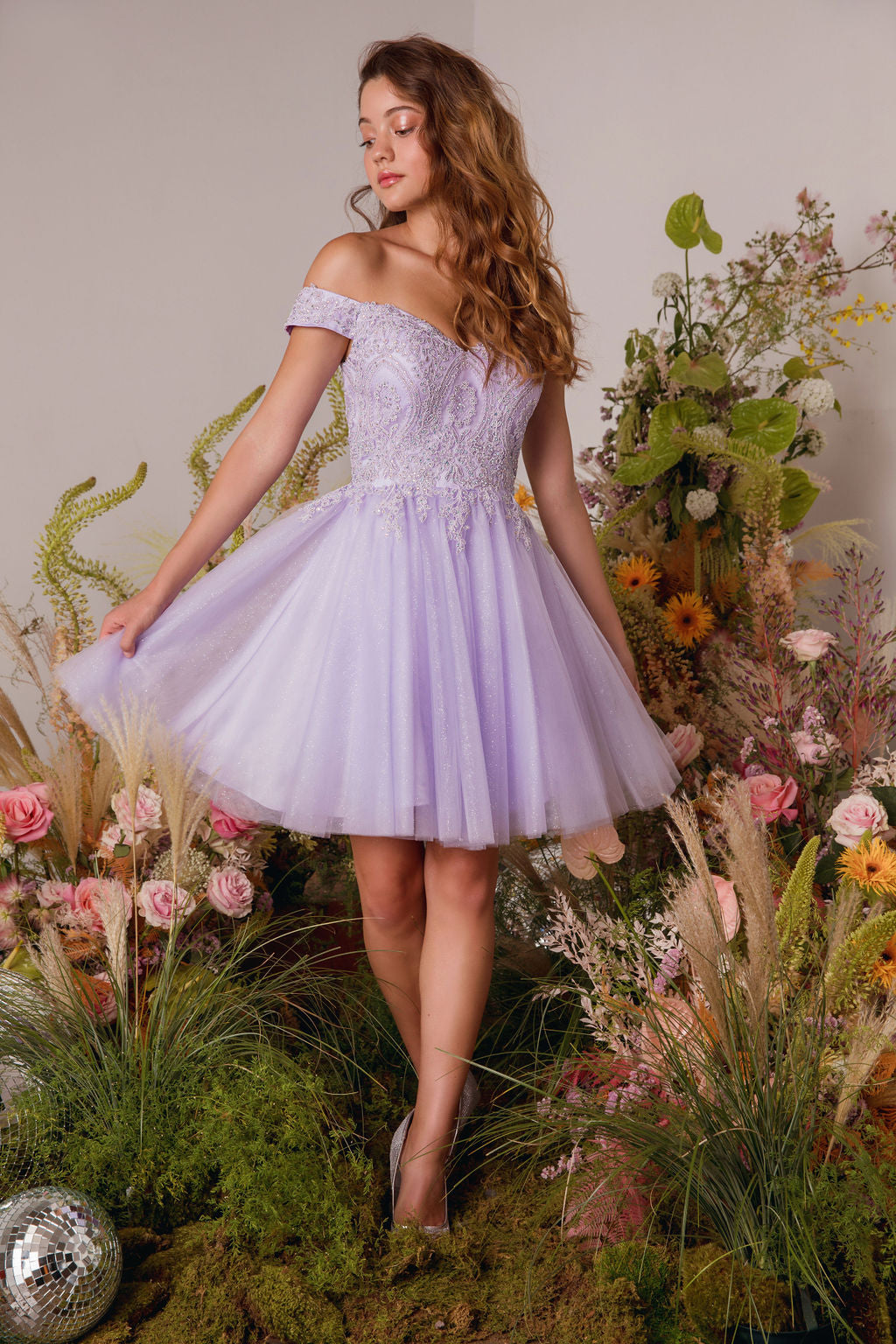 Cocktail Dresses Short A Line Cocktail Dress Eureka Fashion 9833 Lilac