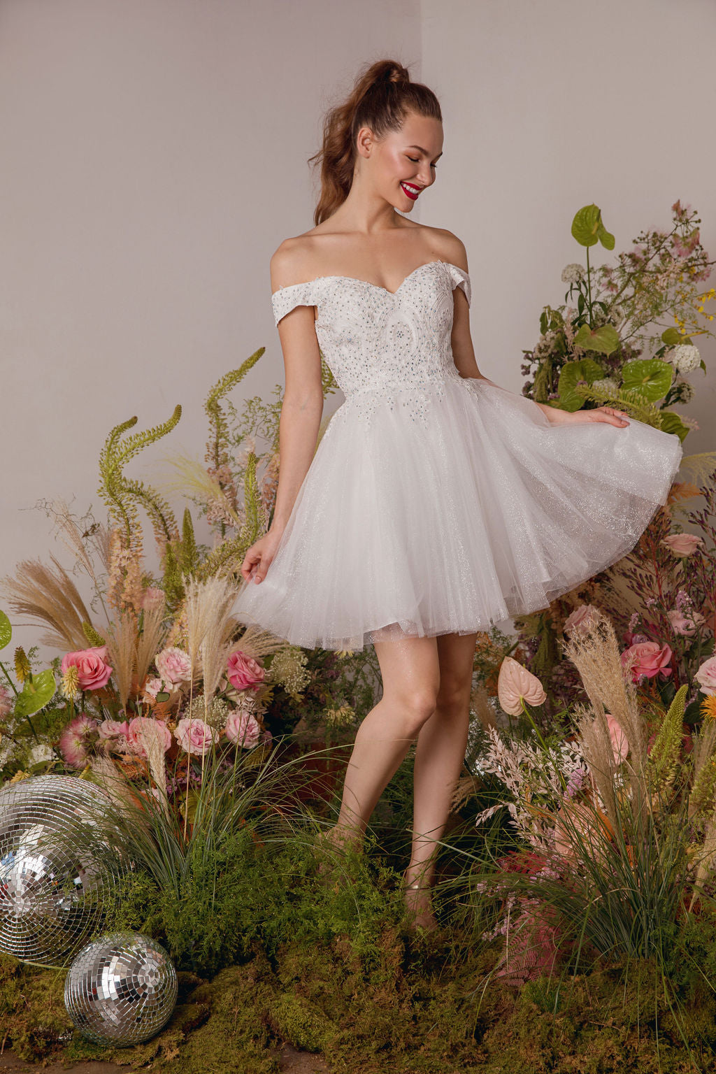 Wedding Dresses Short A Line Wedding Dress Eureka Fashion 9833 White