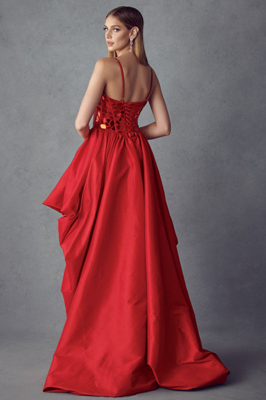 Juliet 252 Beaded High Low Formal Prom Dress